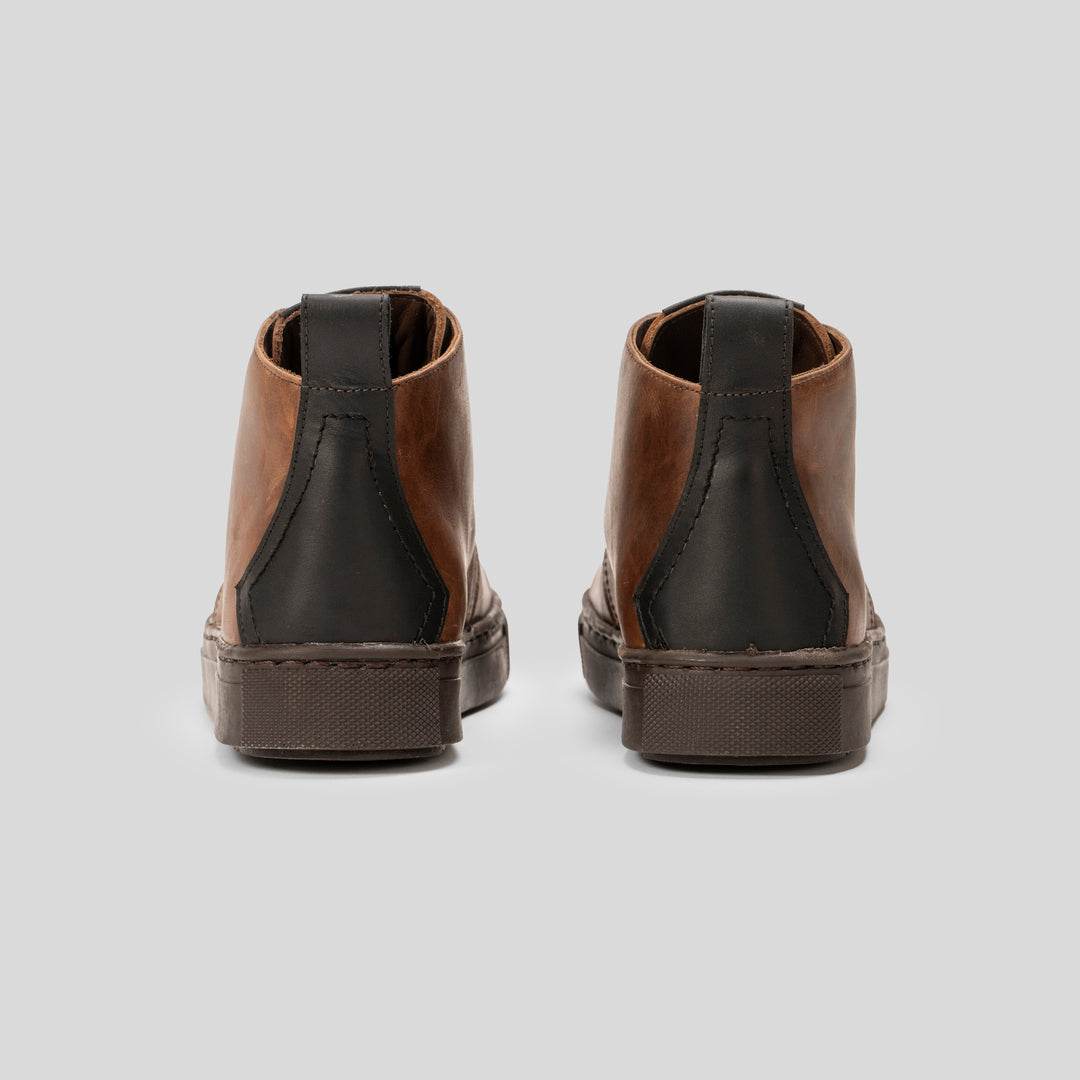 Zapatilla Hombre Lisbon Moca/Negro - Trauko