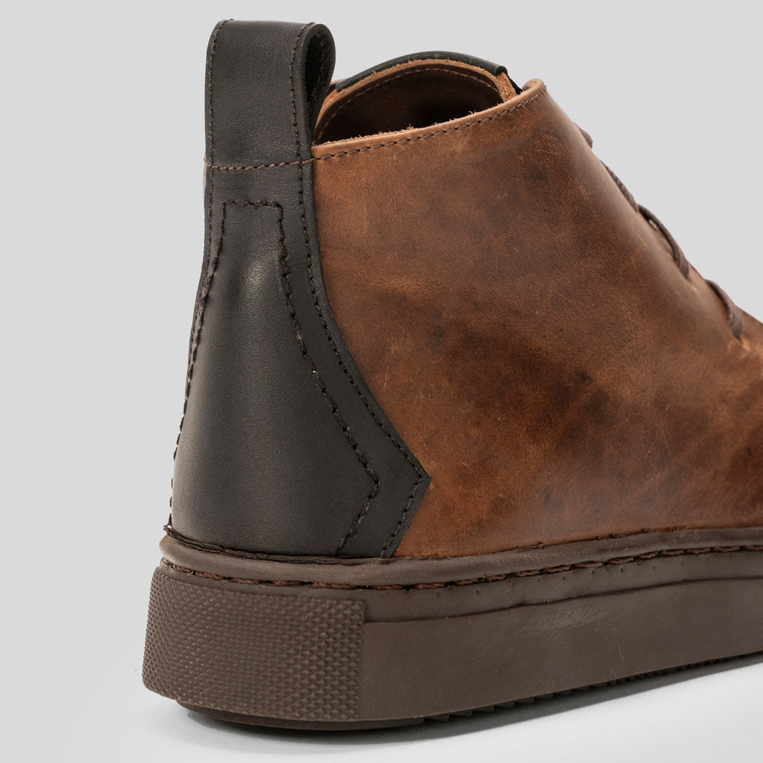 Zapatilla Hombre Lisbon Moca/Negro - Trauko