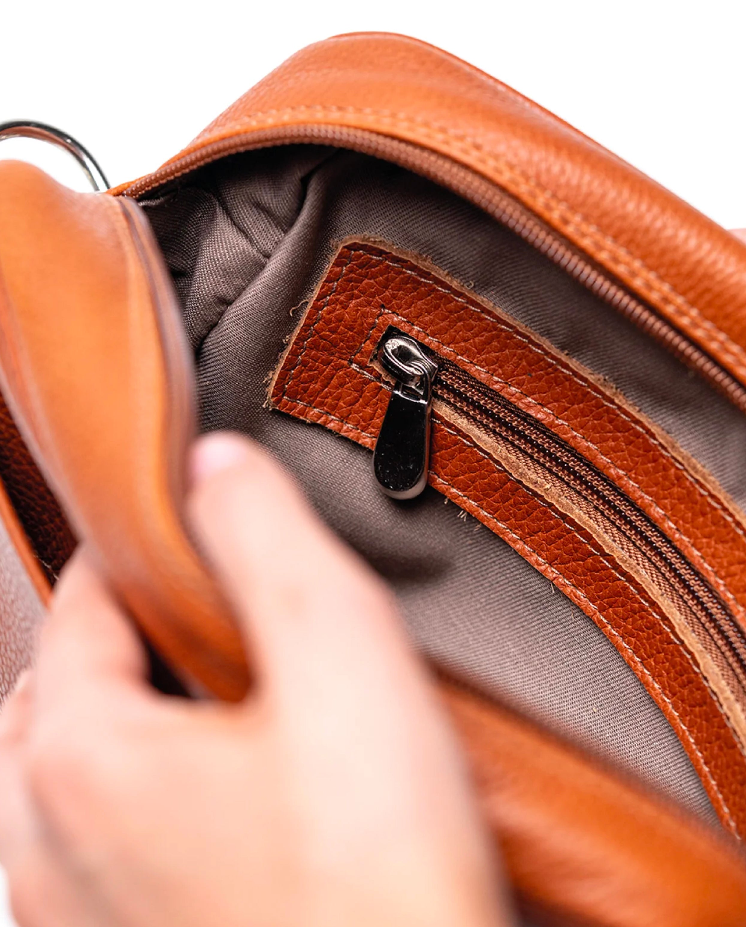 Cartera Jazmín Cognac - Galana