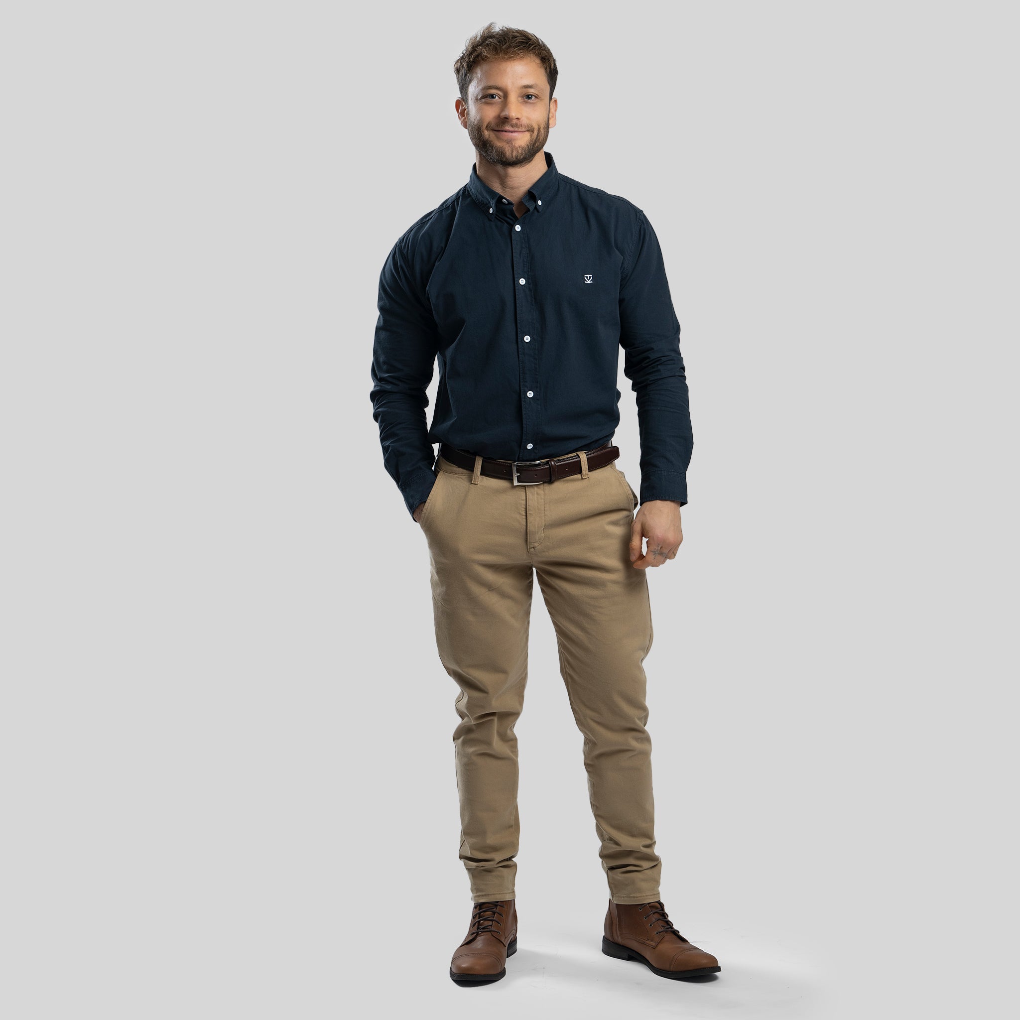 Camisa Oxford Navy - Trauko