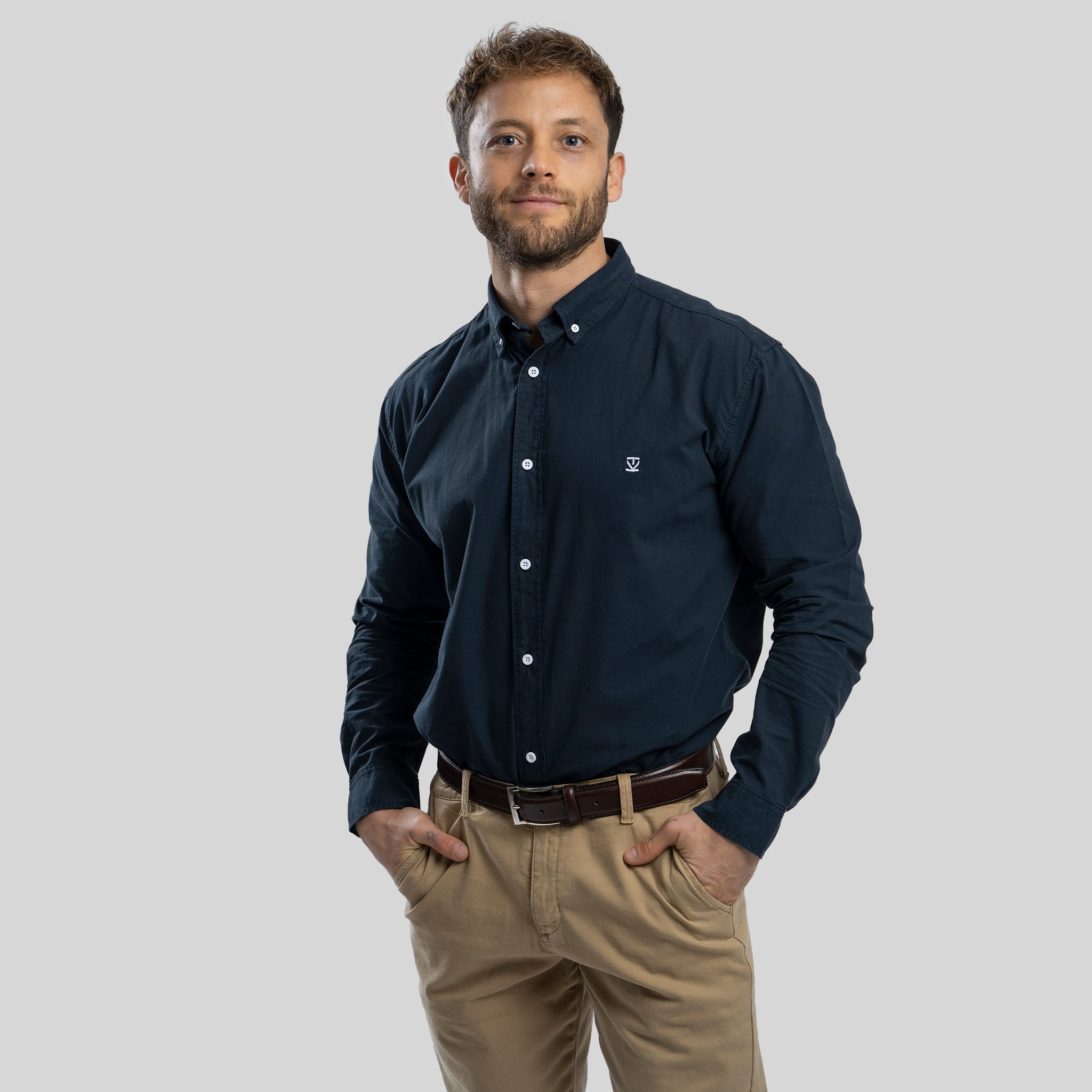 Camisa Oxford Navy - Trauko