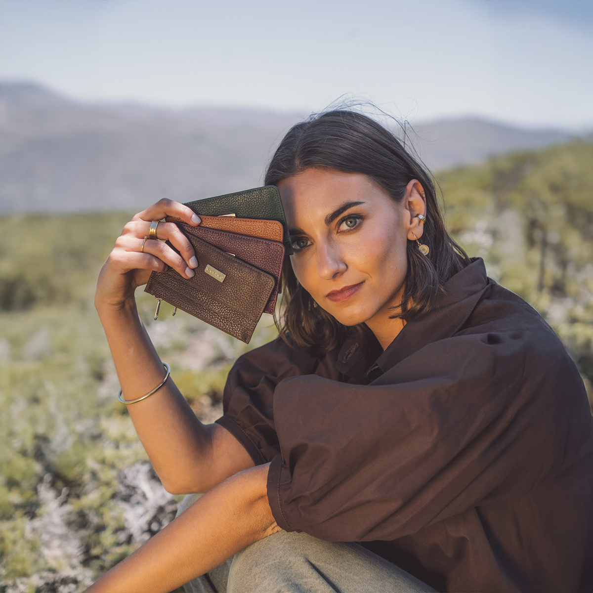 Tarjetero Begonia Turquesa