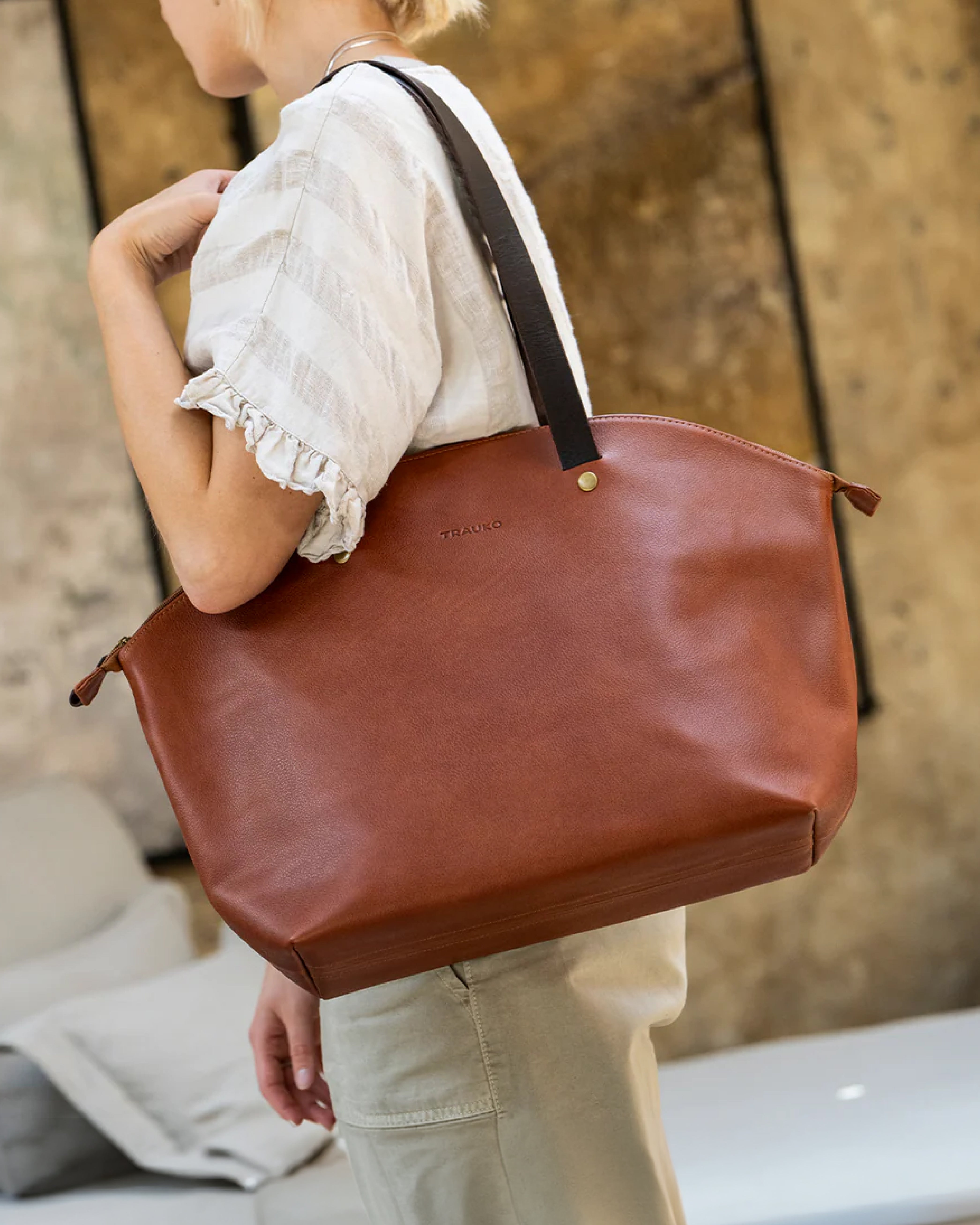 Cartera Capri Cognac