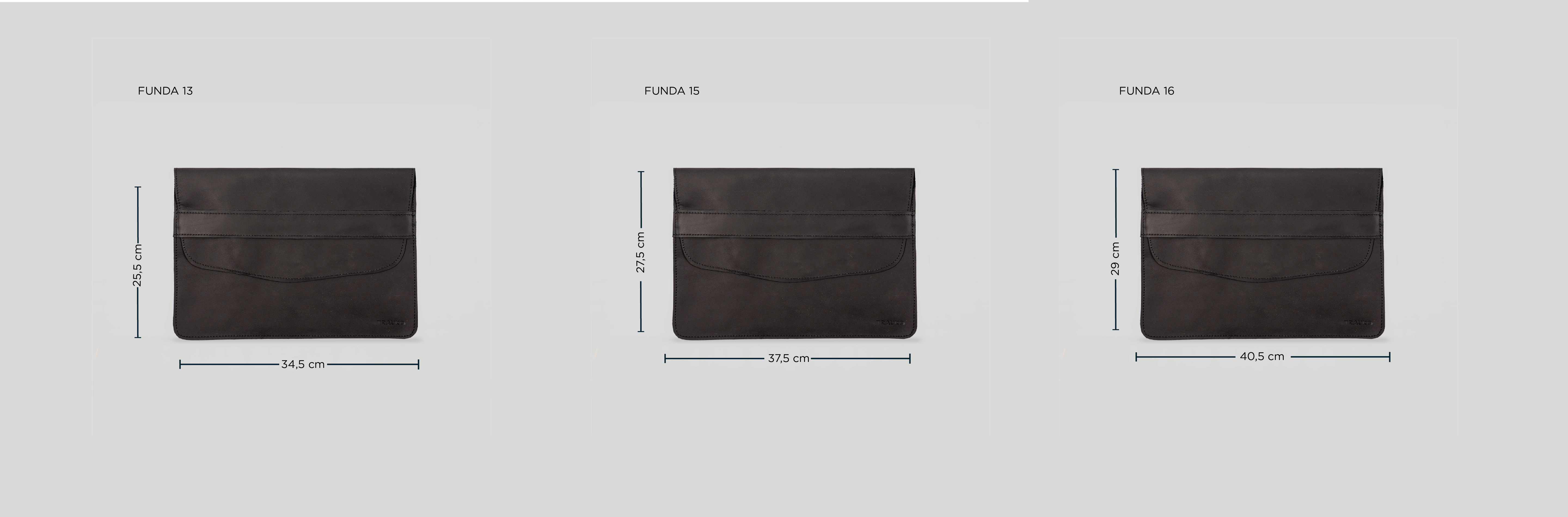 Funda Notebook Bilbao Negro - Trauko