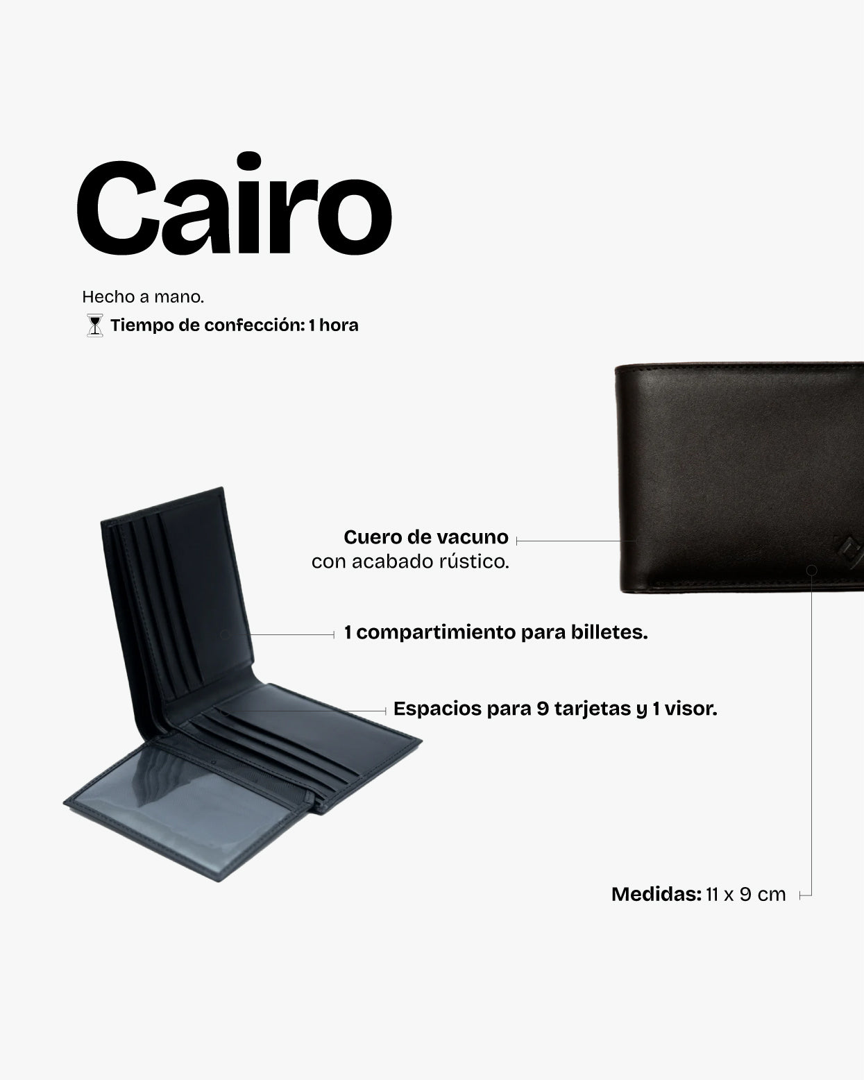 Billetera Cairo Negro - Trauko