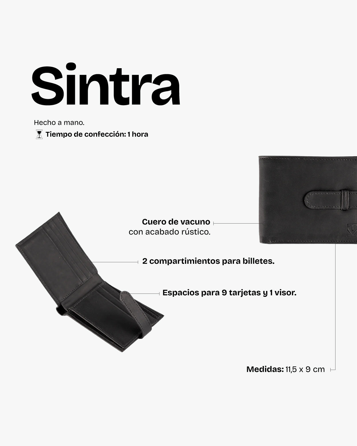 Billetera Sintra Negro - Trauko