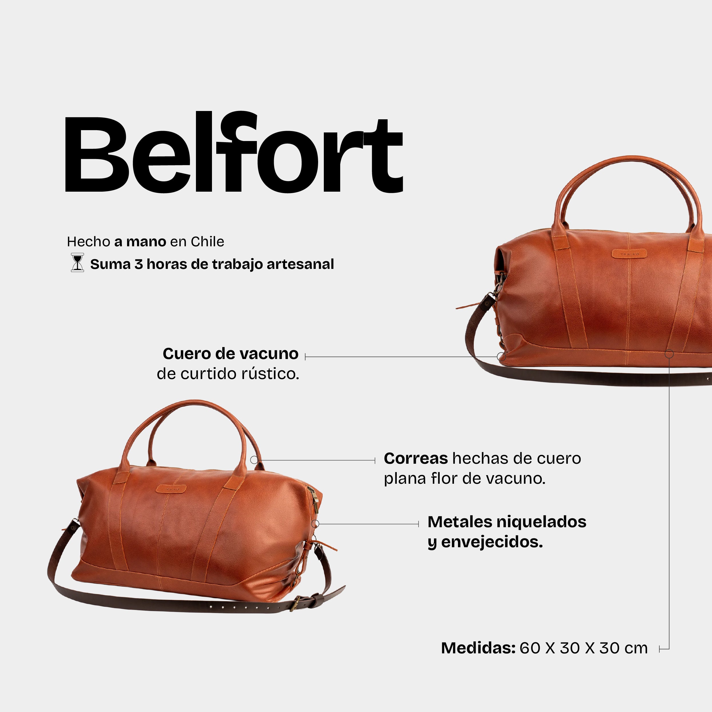Bolso Belfort Cognac