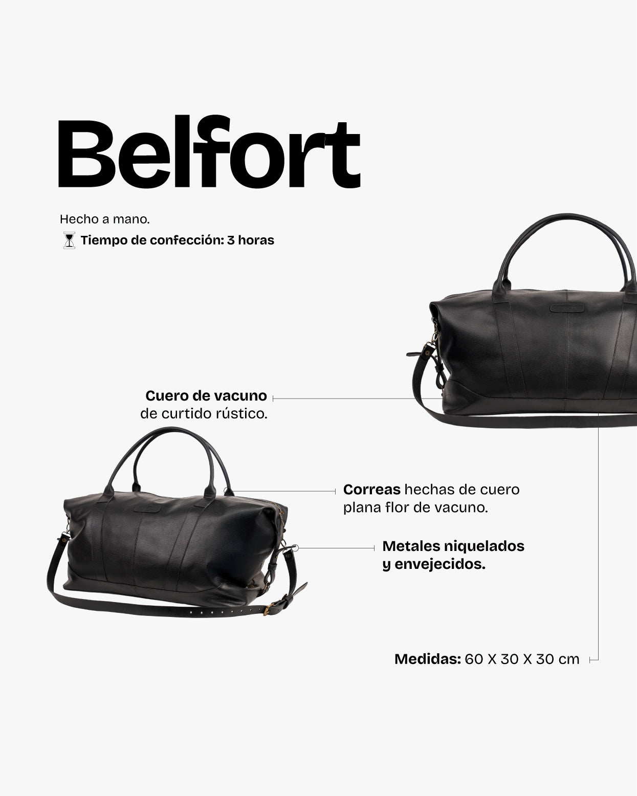 Bolso Belfort Negro - Trauko