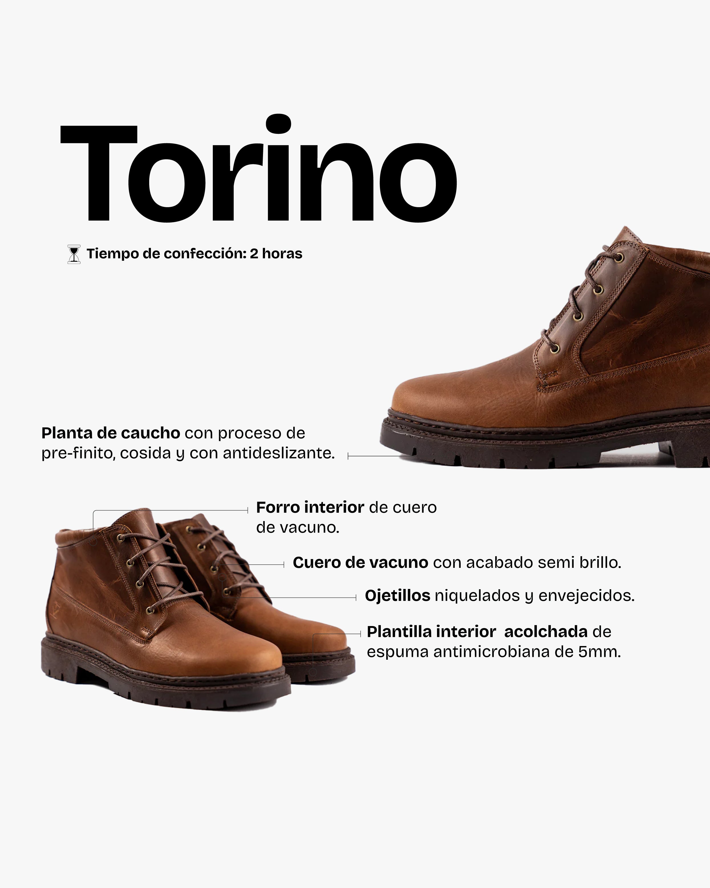 Botín Hombre Torino Moca