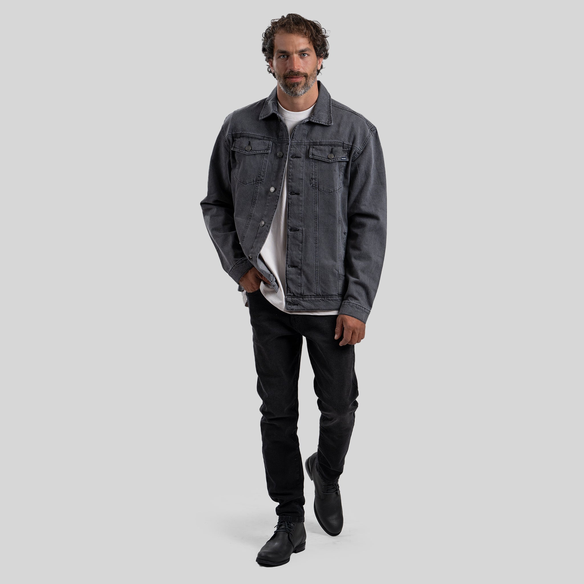 Chaqueta Denim Grey - Trauko