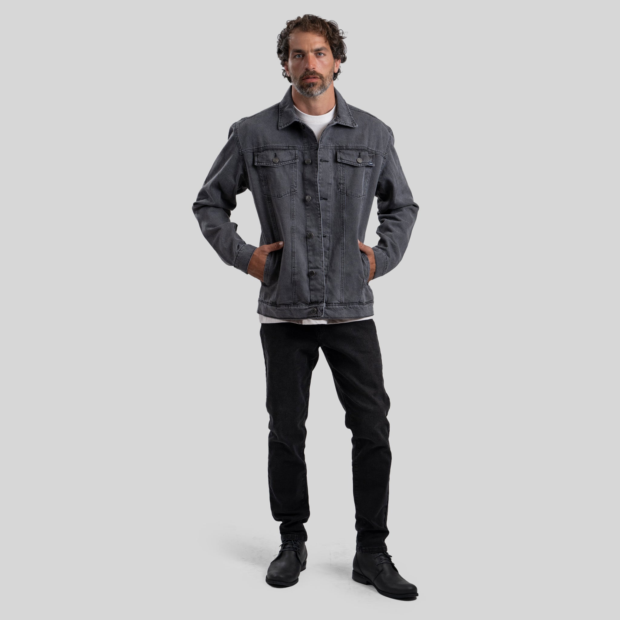Chaqueta Denim Grey - Trauko