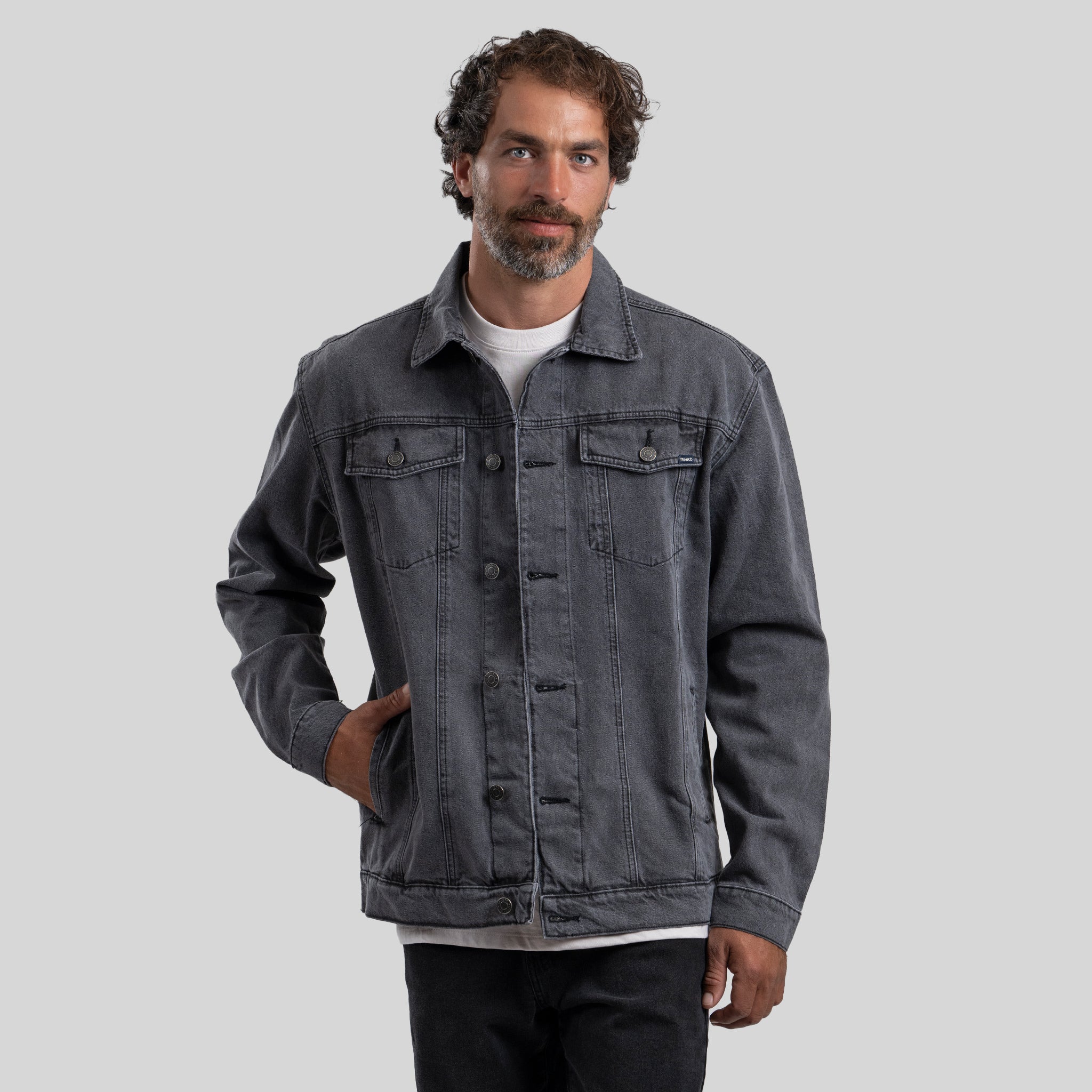 Chaqueta Denim Grey - Trauko