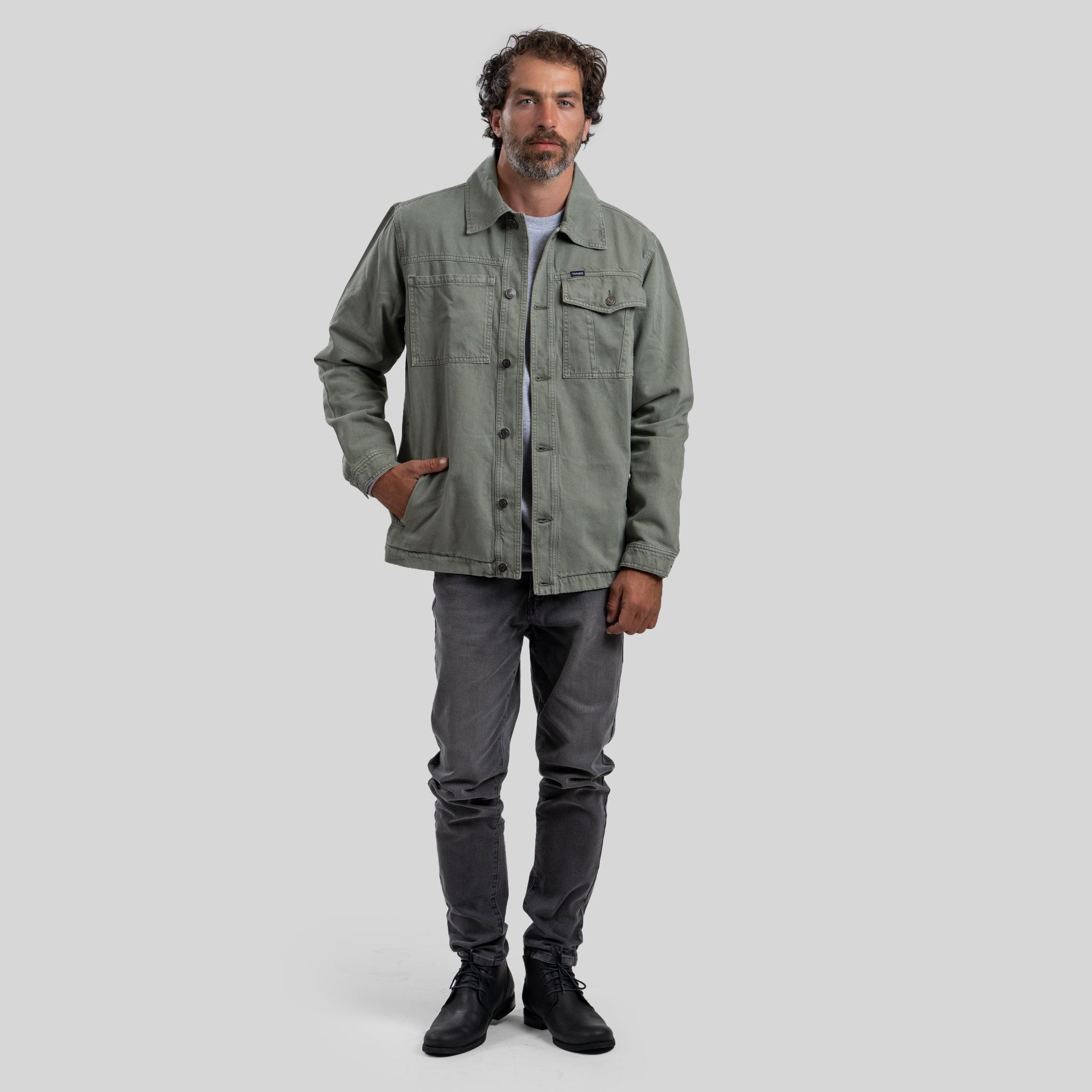 Chaqueta Drill Olive - Trauko