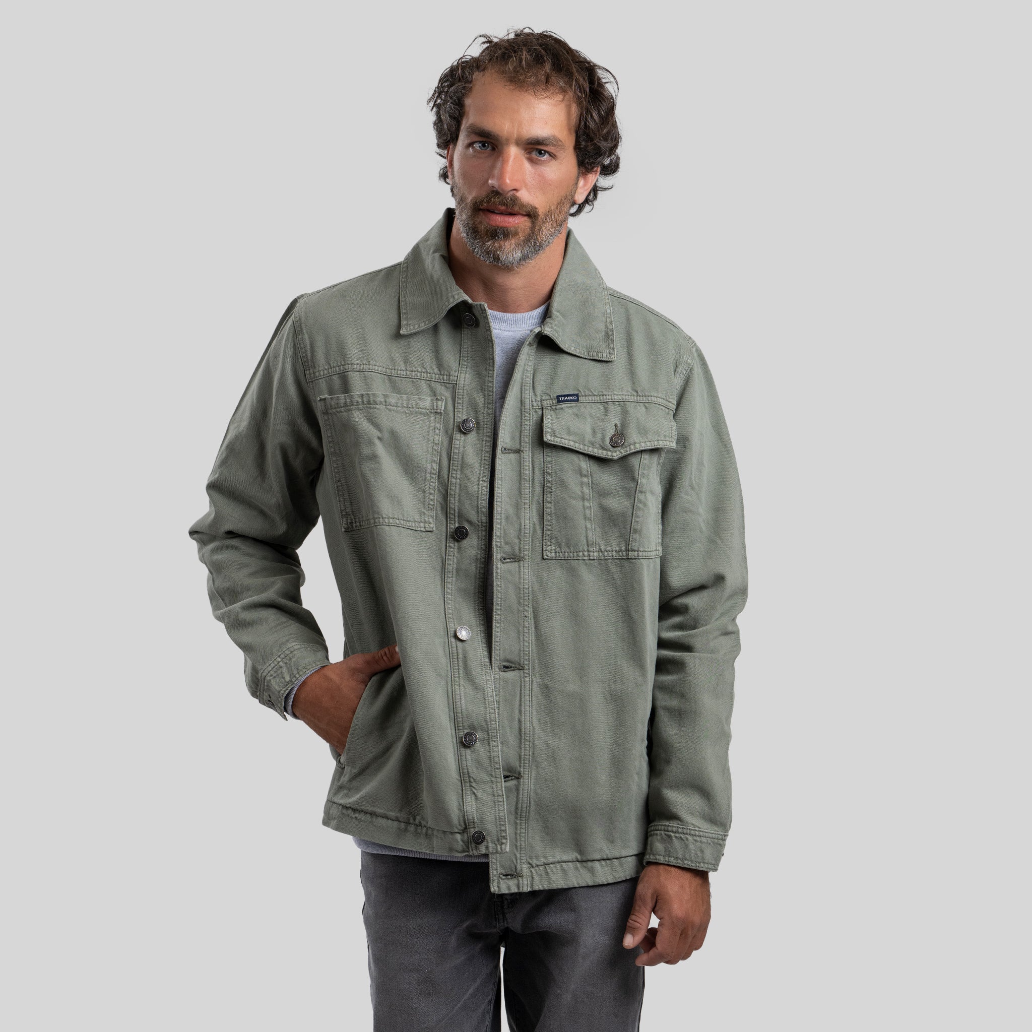 Chaqueta Drill Olive - Trauko