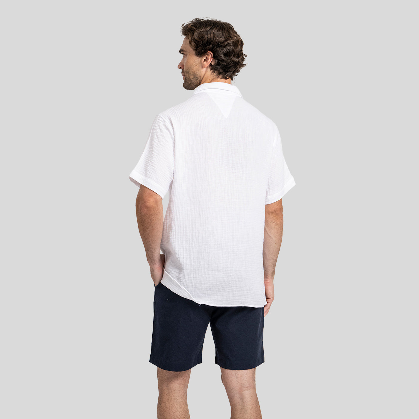 Camisa Waffler Corta Blanco