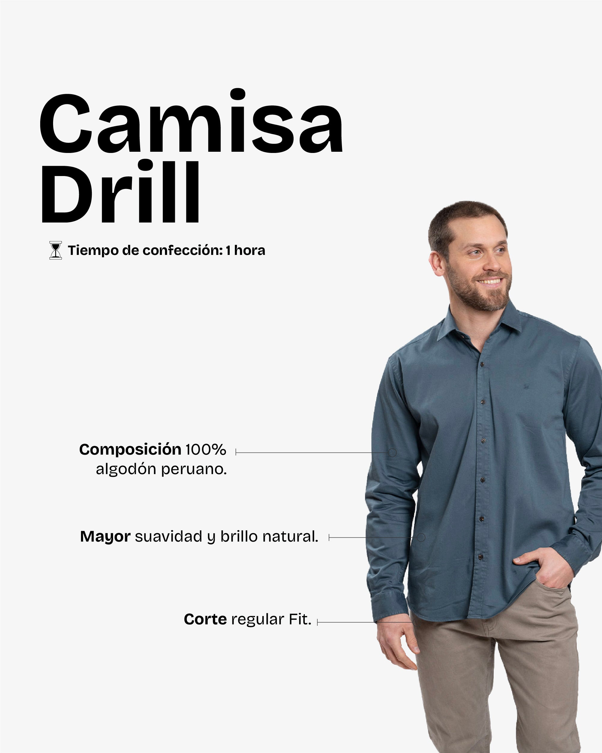 Camisa Drill Petróleo