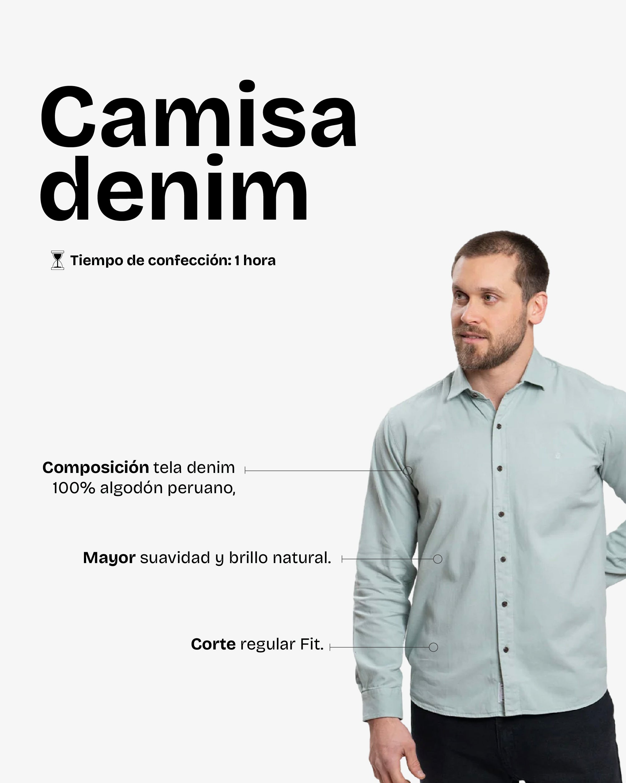 Camisa Denim Olivo