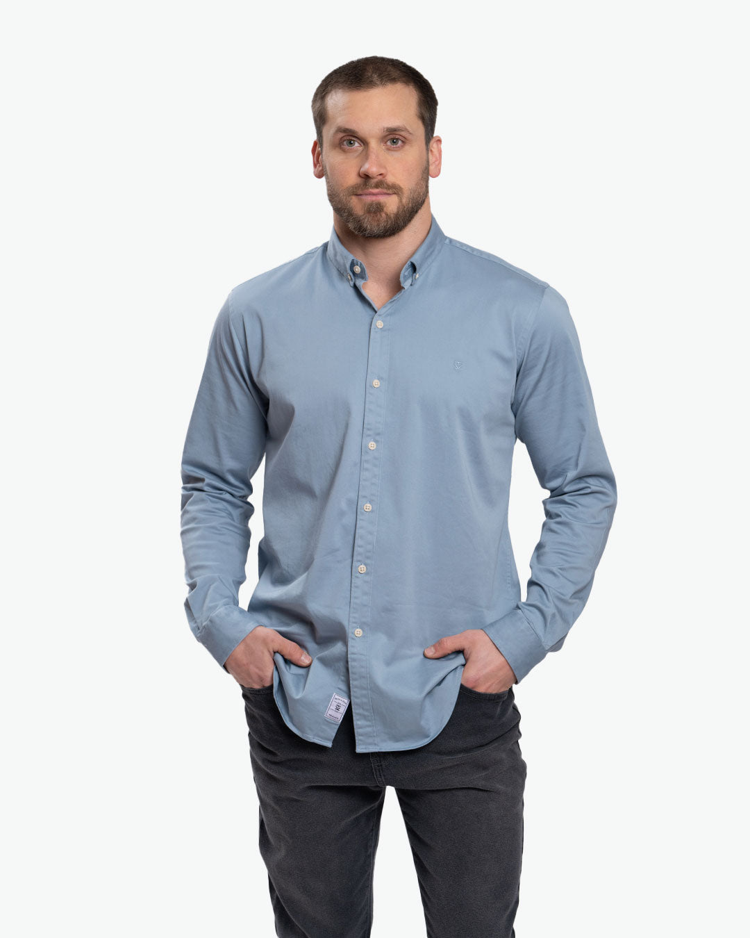 Camisa Drill Azul