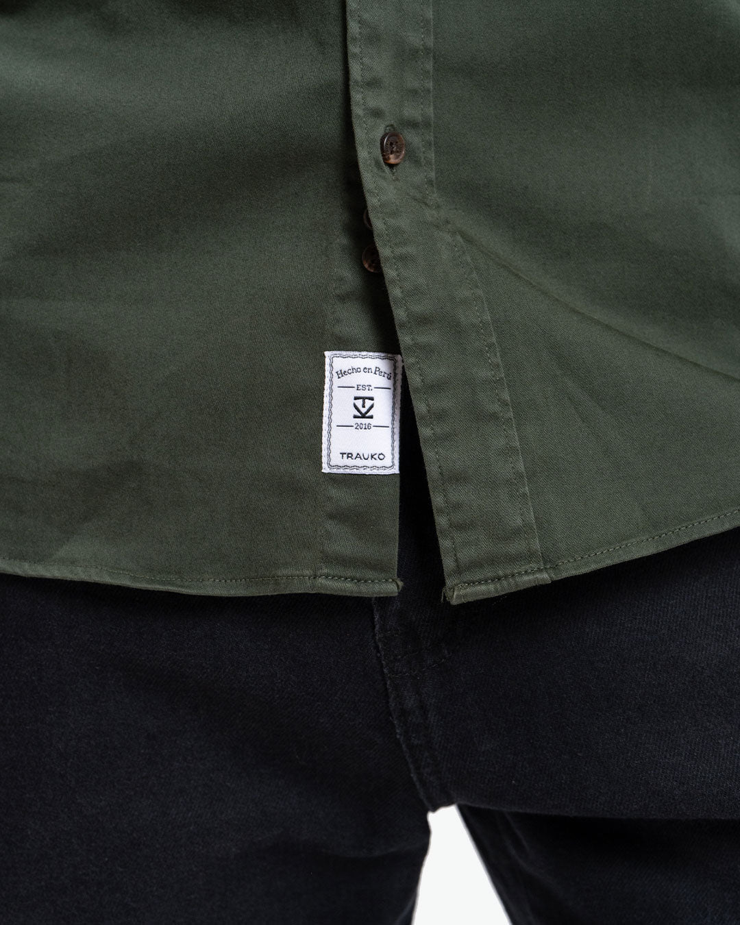 Camisa Drill Olivo