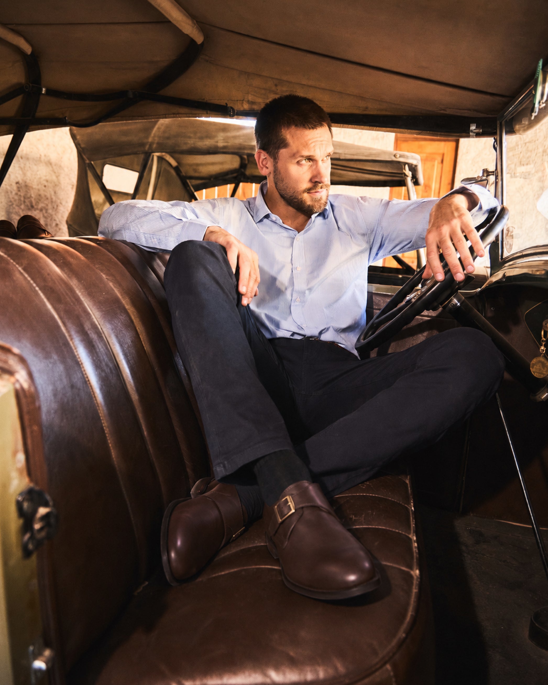 Zapato Hombre York Brandy