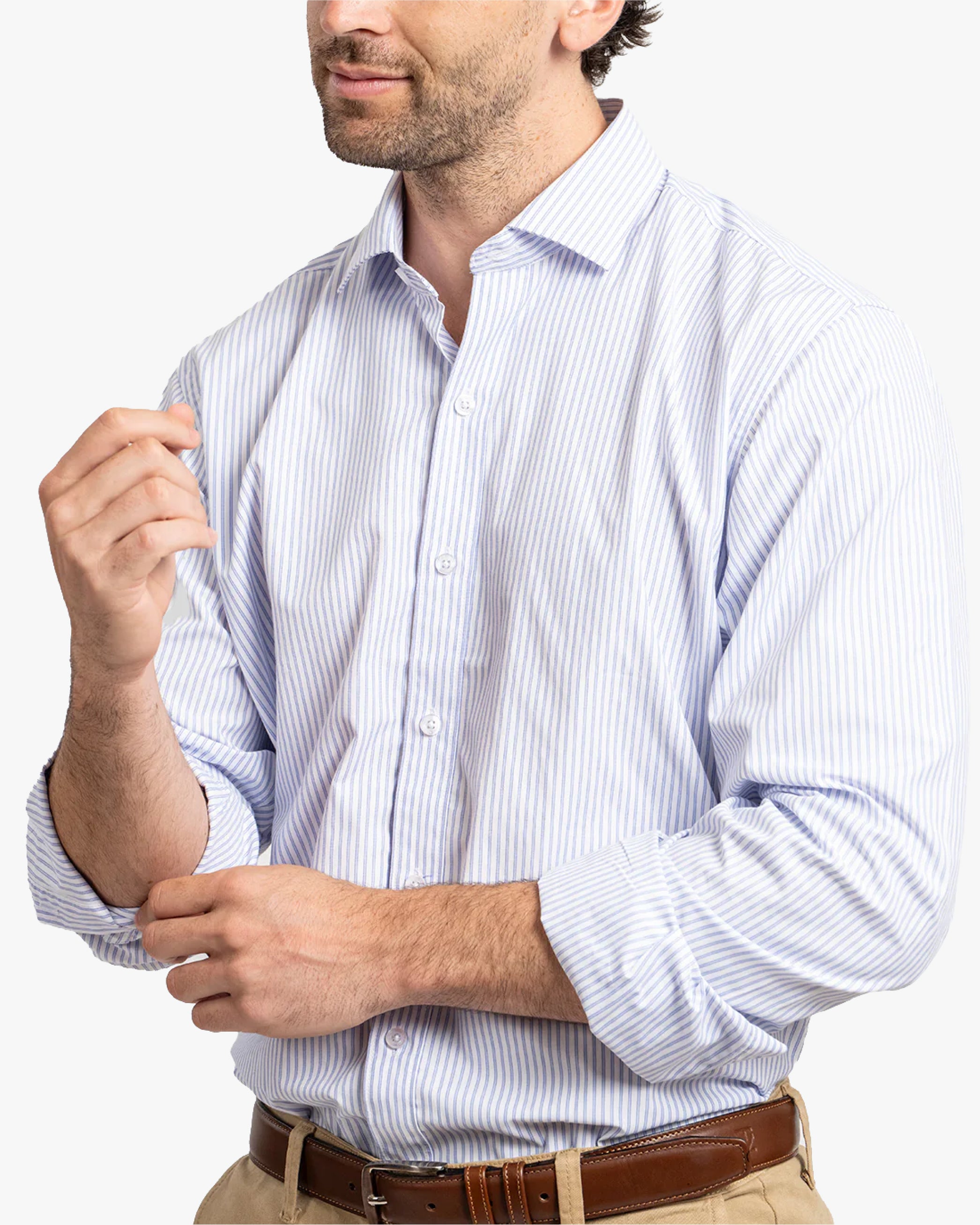 Camisa Vestir Rayas Blanco