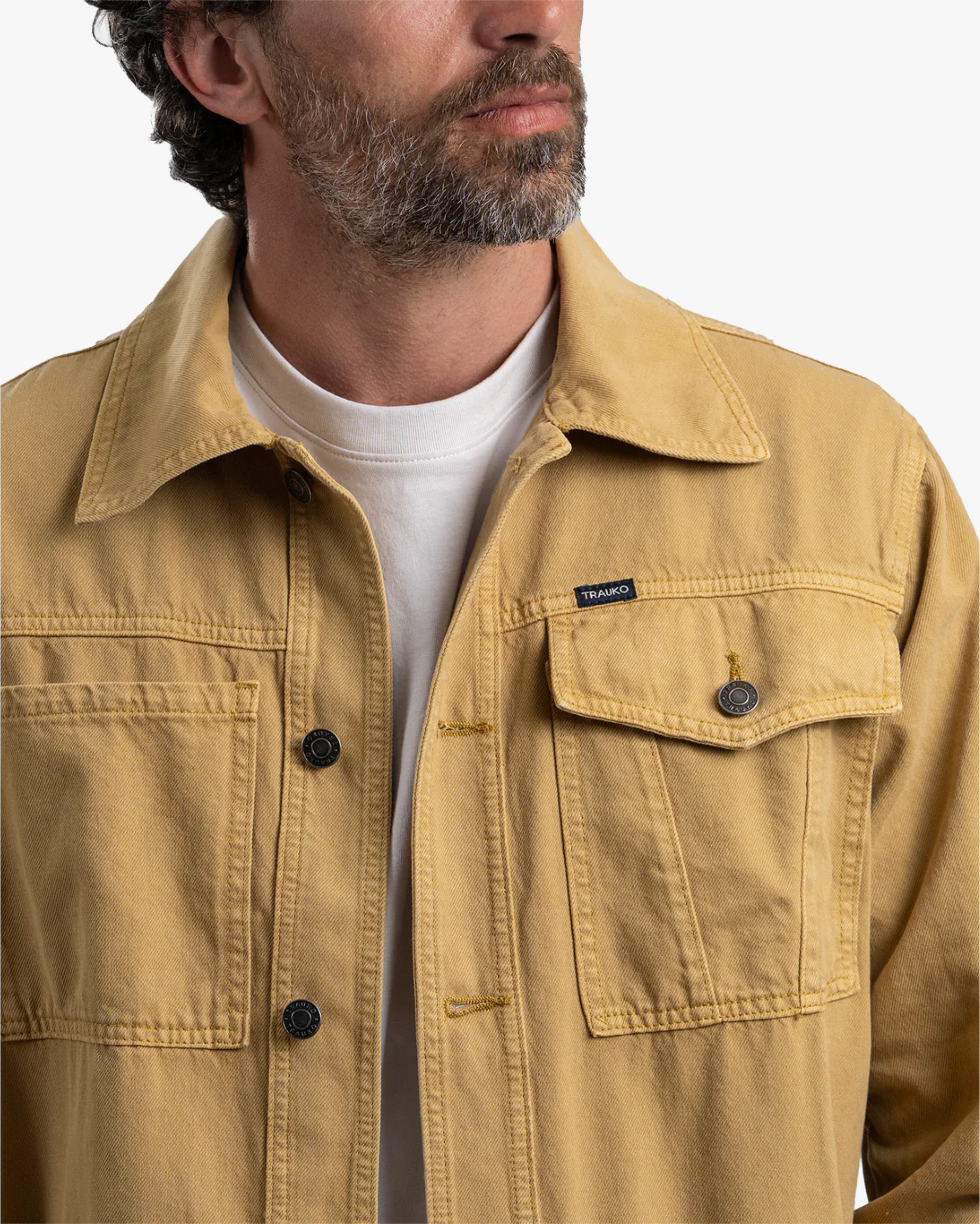 Chaqueta Drill Mostaza - Trauko