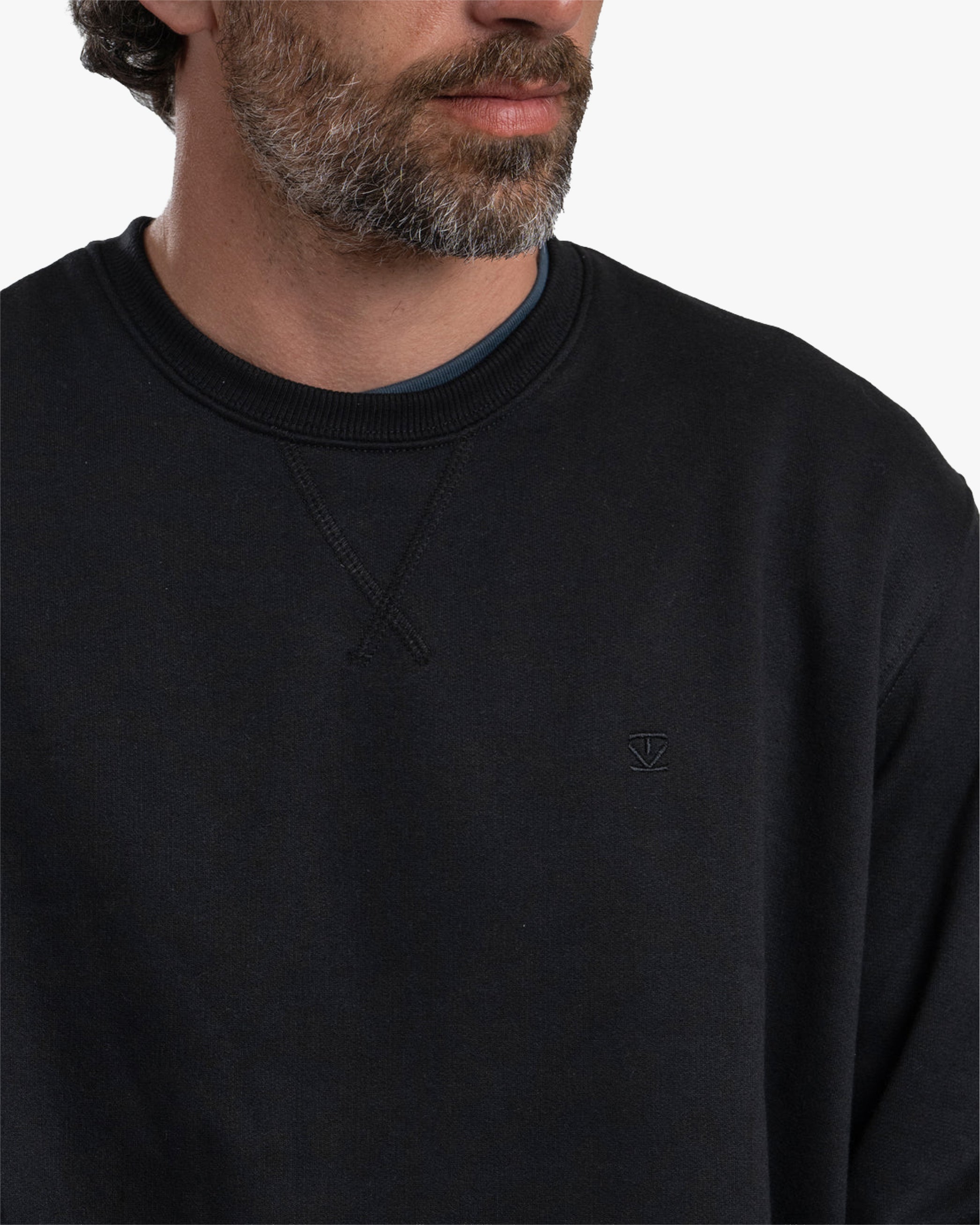 Polerón Crew Black - Trauko