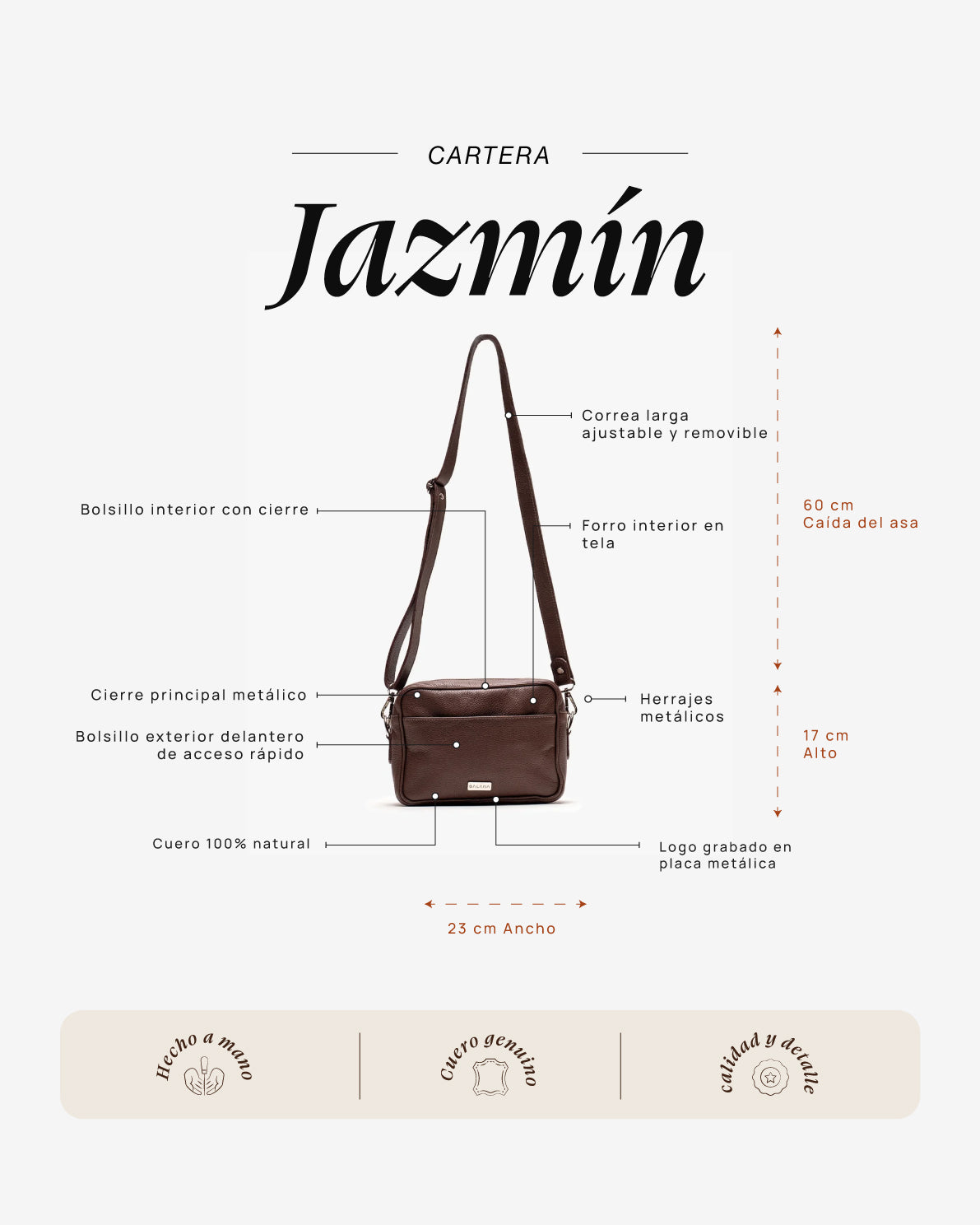 Cartera Jazmín Castaño - Galana