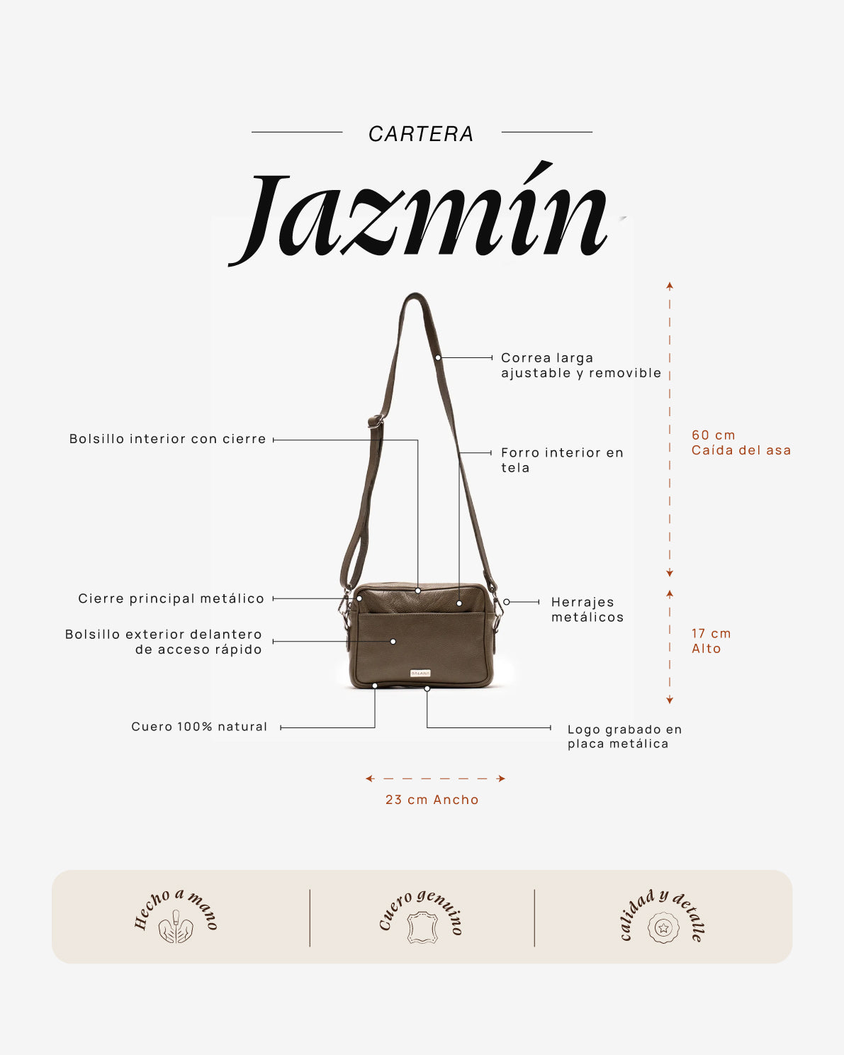 Cartera Jazmín Verde - Galana
