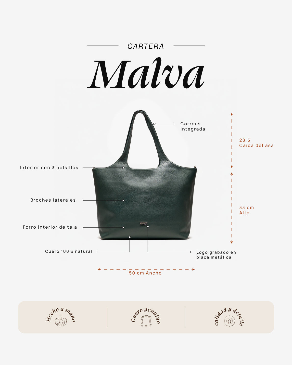 Cartera Malva Turquesa - Galana