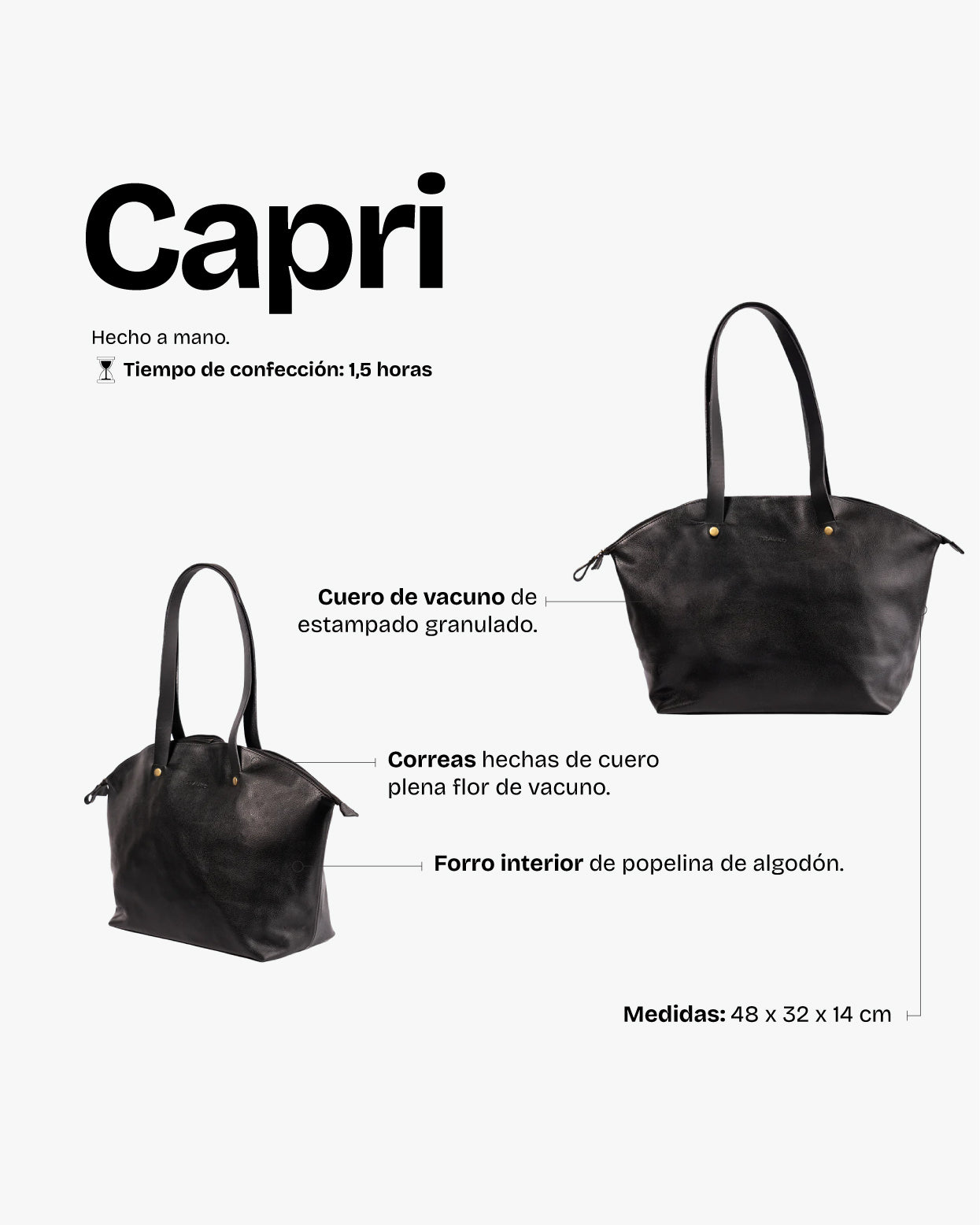 Cartera Capri Negro - Trauko