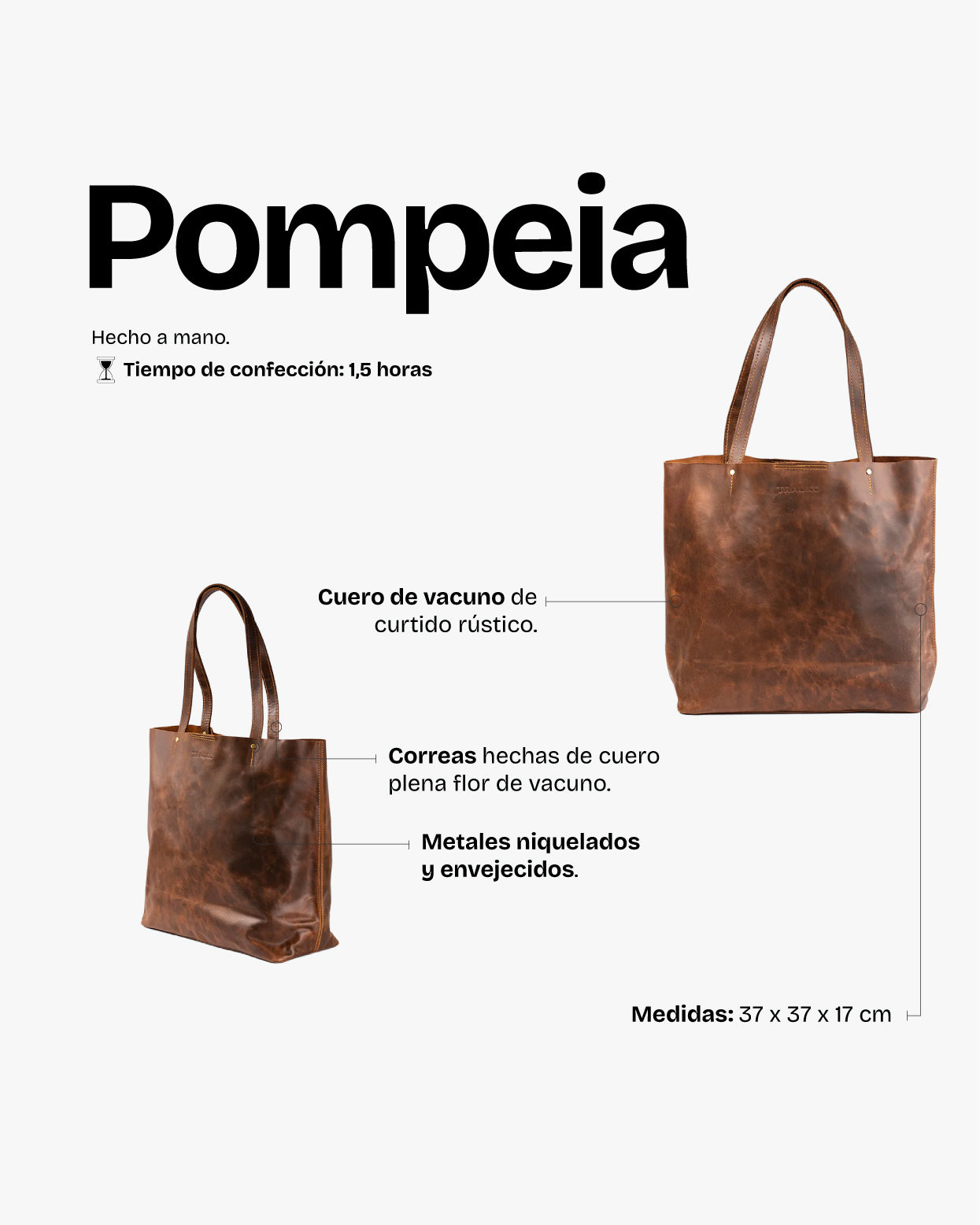 Cartera Pompeia Café - Trauko