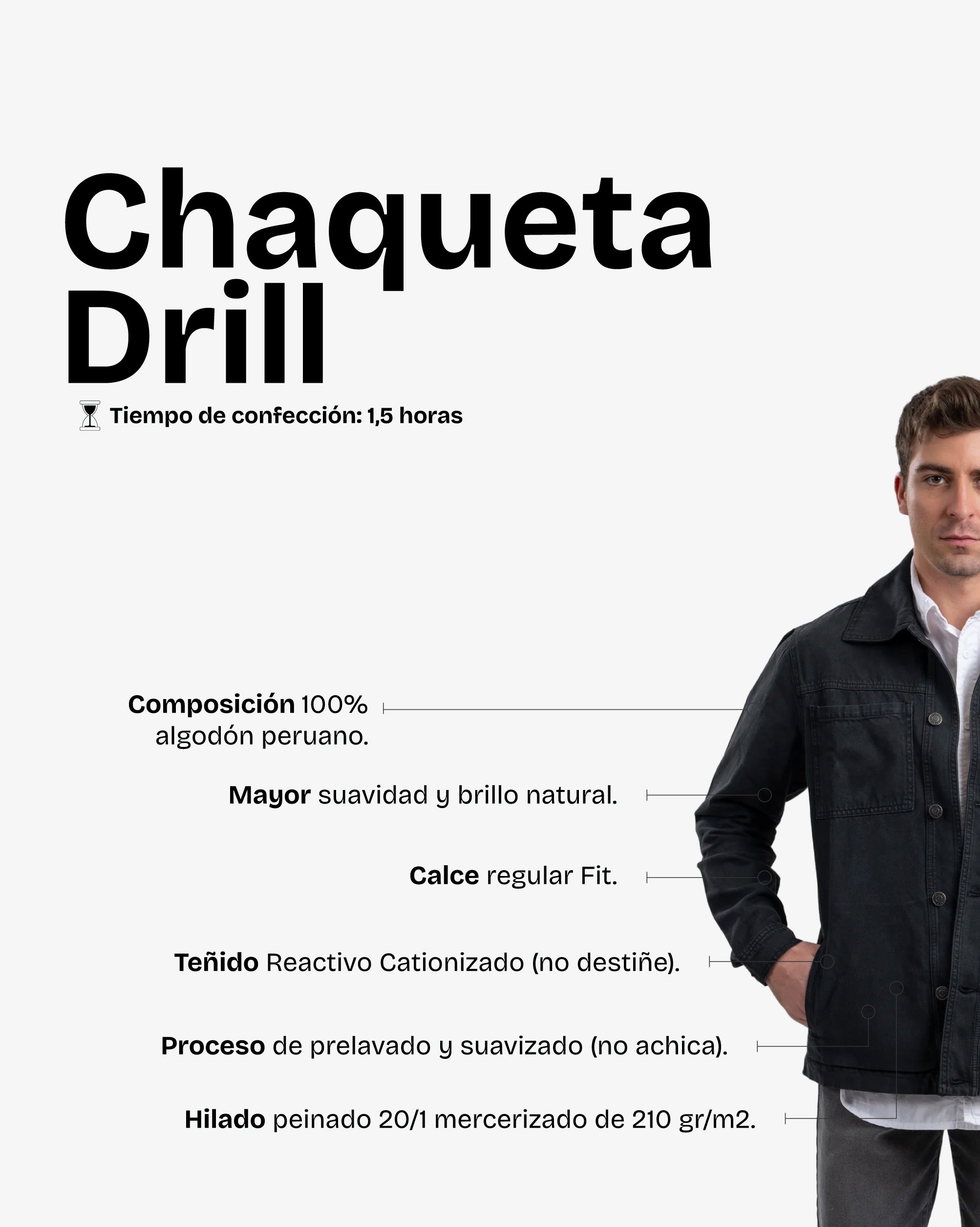 Chaqueta Drill Navy