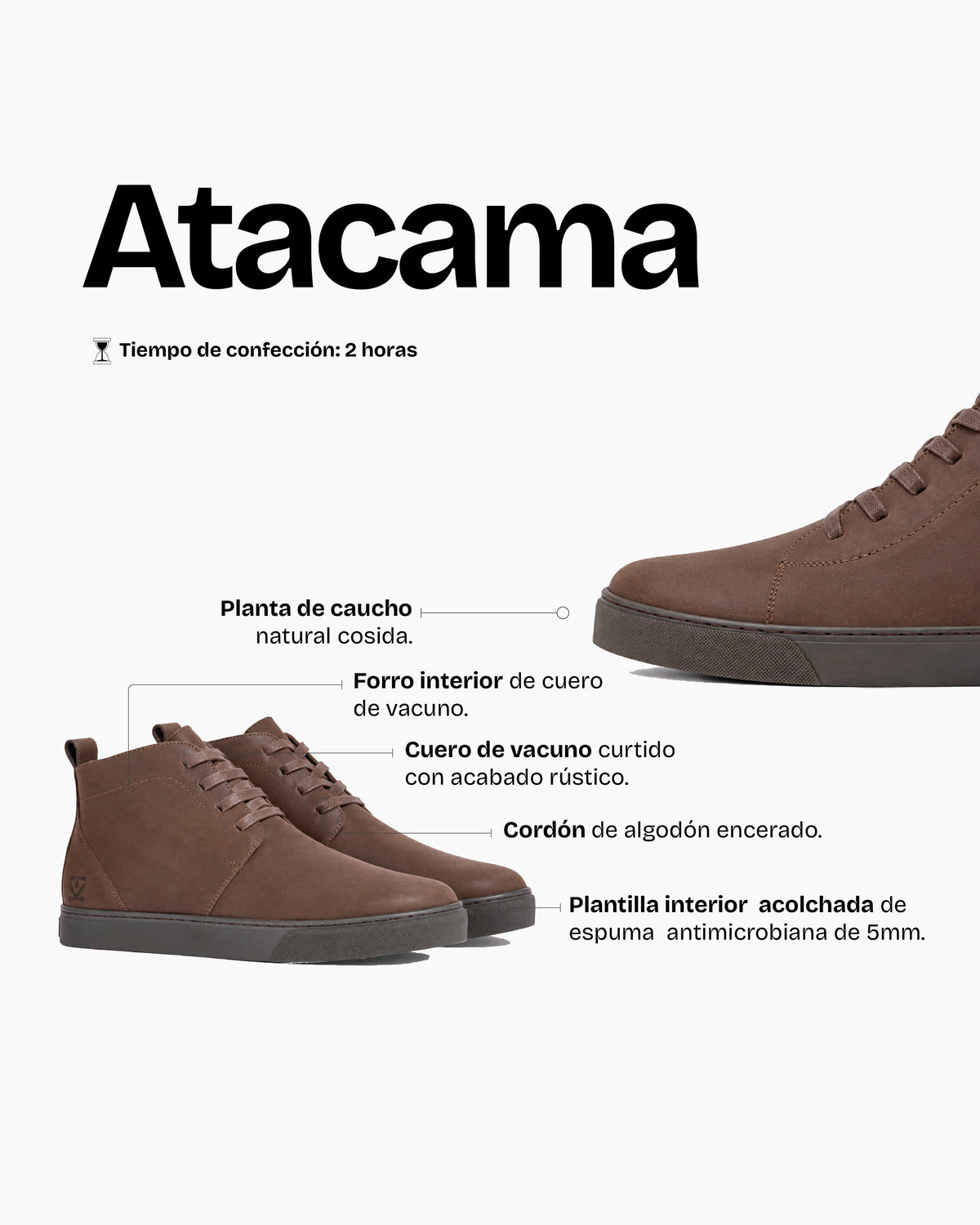 Zapatilla Hombre Atacama Chocolate - Trauko