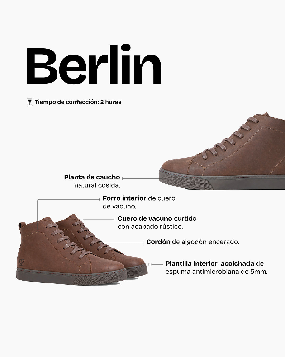 Zapatilla Hombre Berlin Chocolate