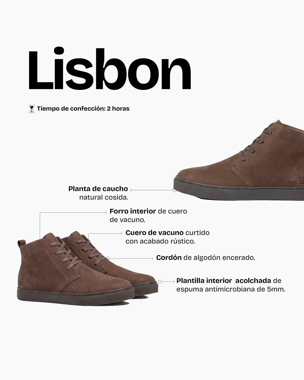 Zapatilla Hombre Lisbon Chocolate - Trauko