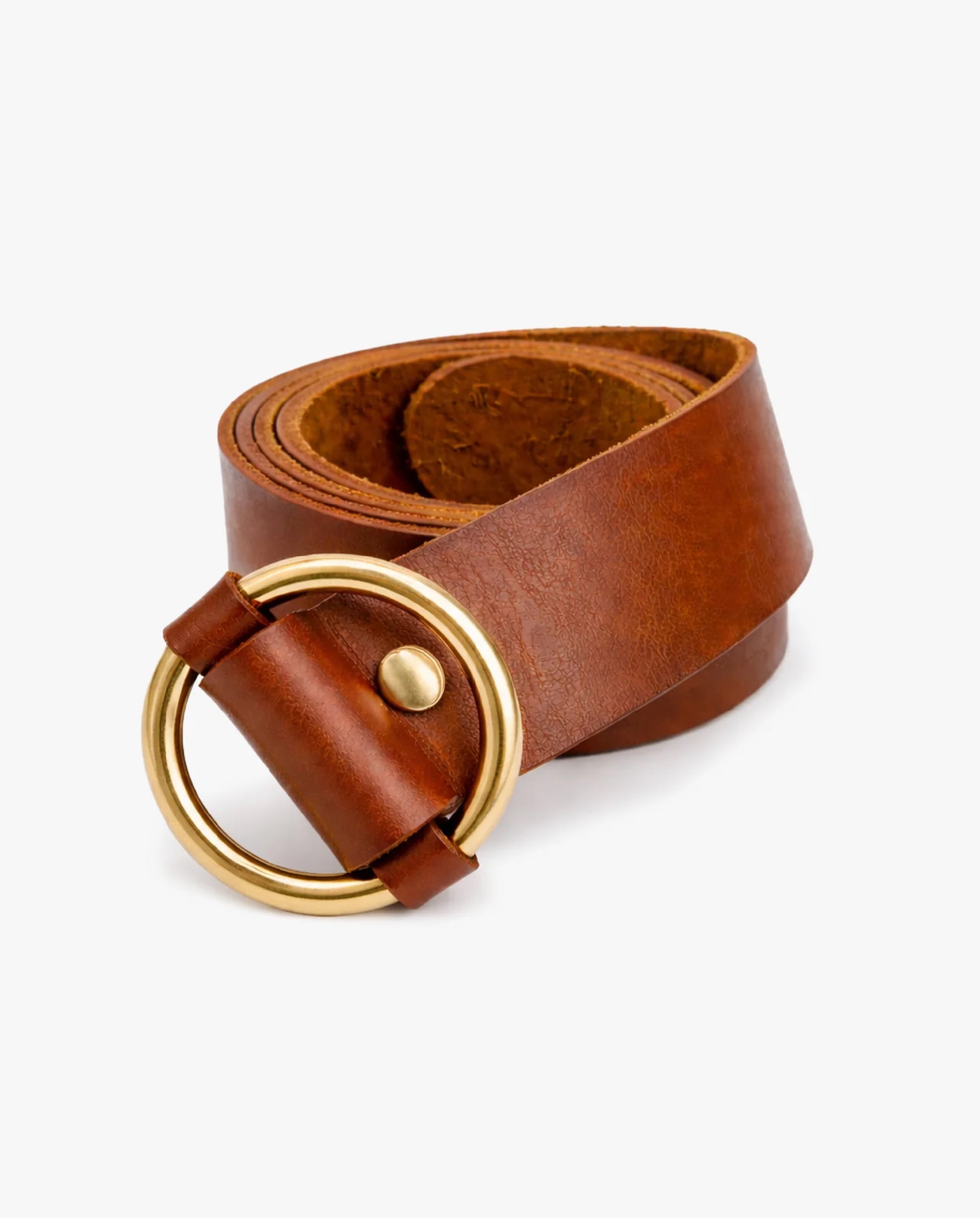 Cinturón Camelia Dorado Cognac - Galana