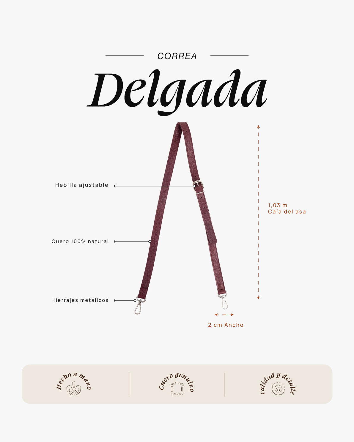 Correa Delgada Cherry - Galana