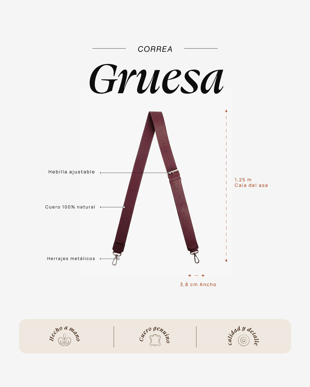 Correa Gruesa Cherry - Galana