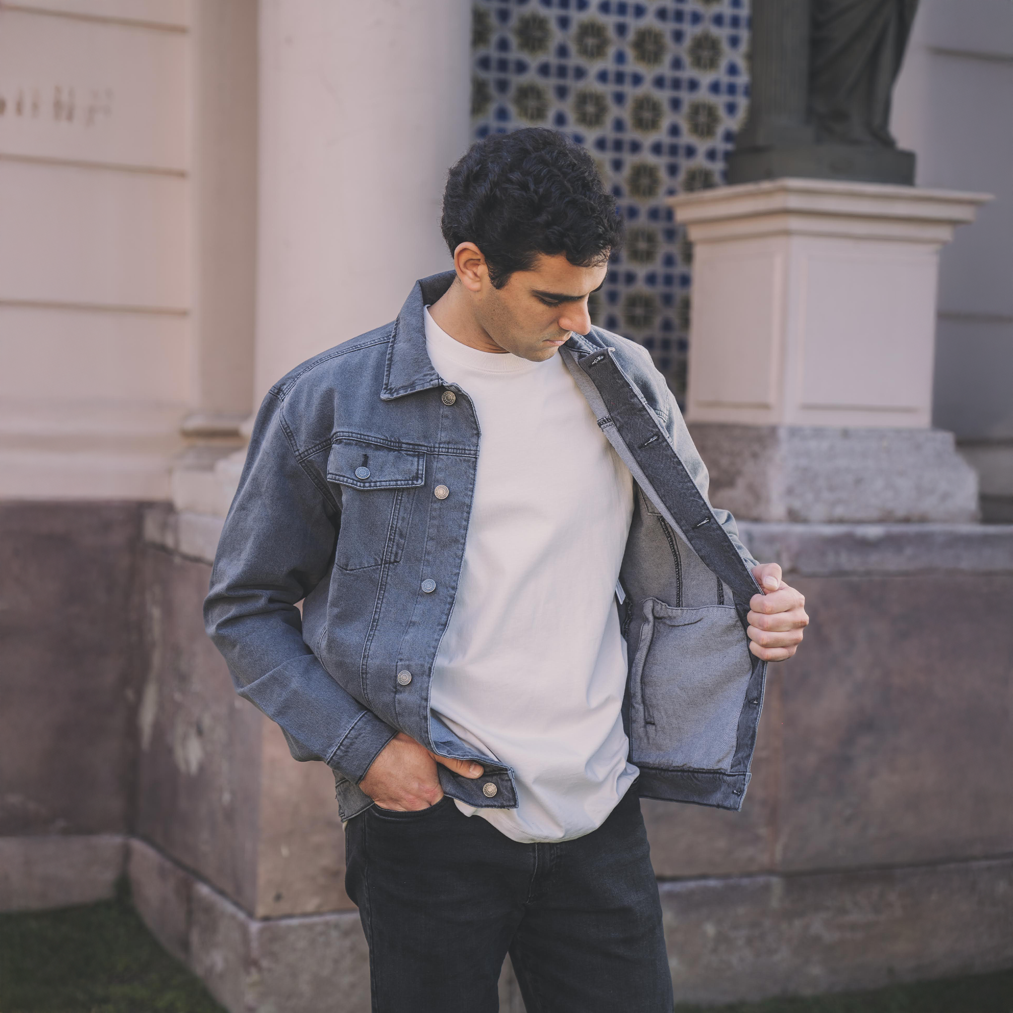 Chaqueta Denim Grey - Trauko
