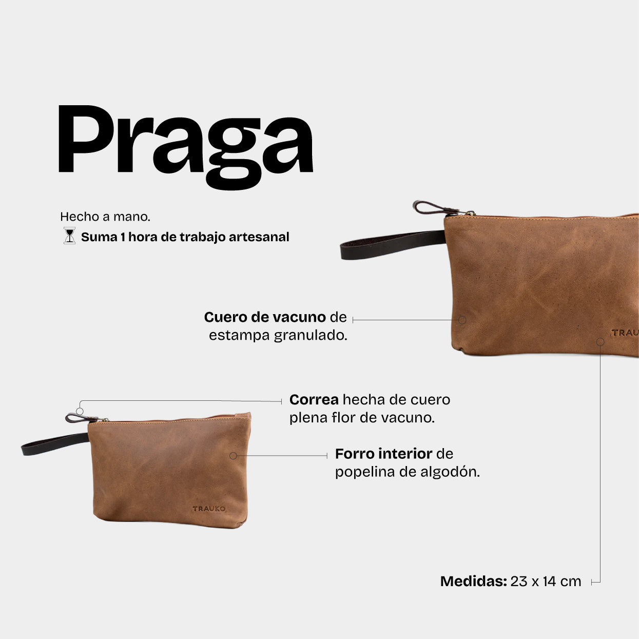 Neceser Praga Moca - Trauko