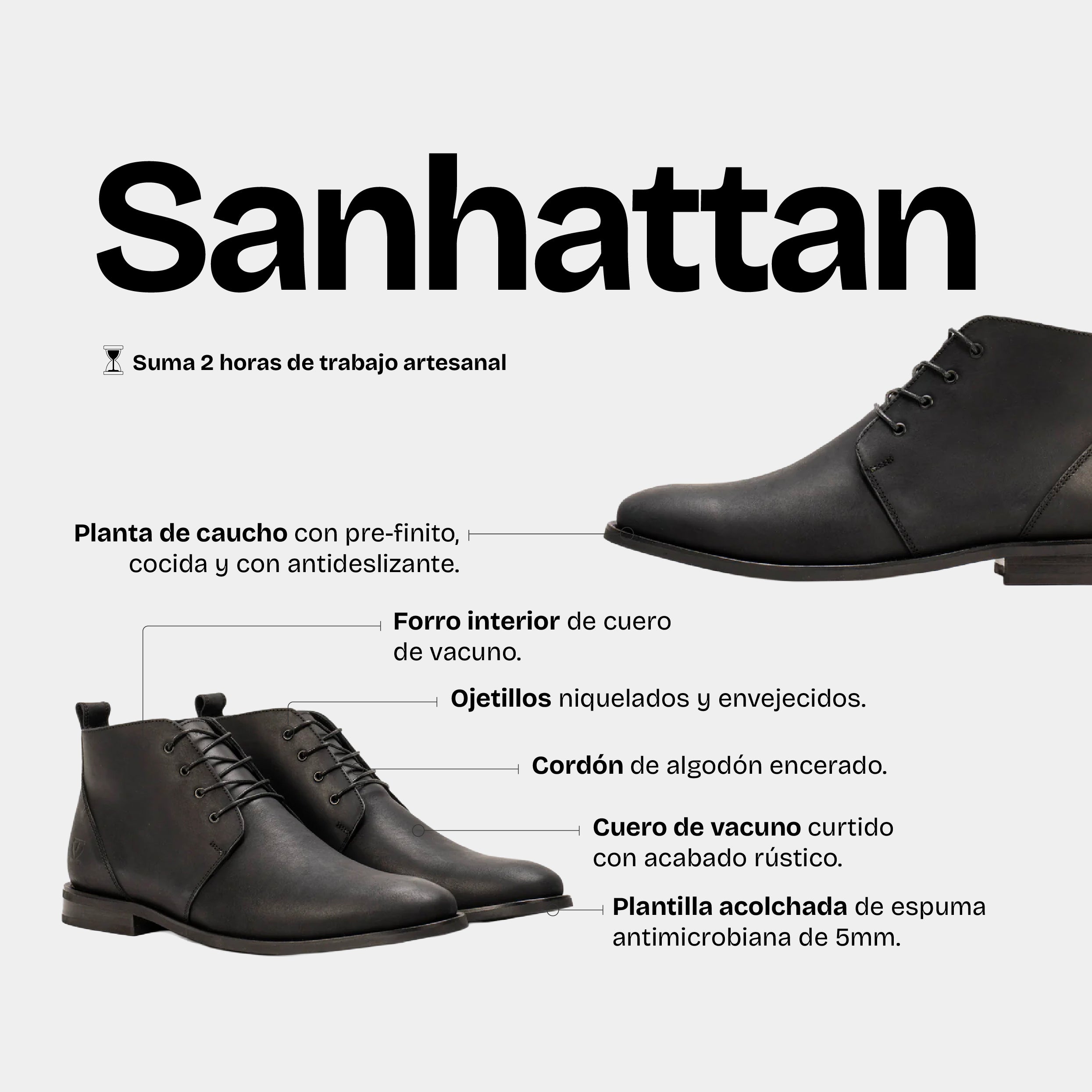 Botín Hombre Sanhattan Mate - Trauko