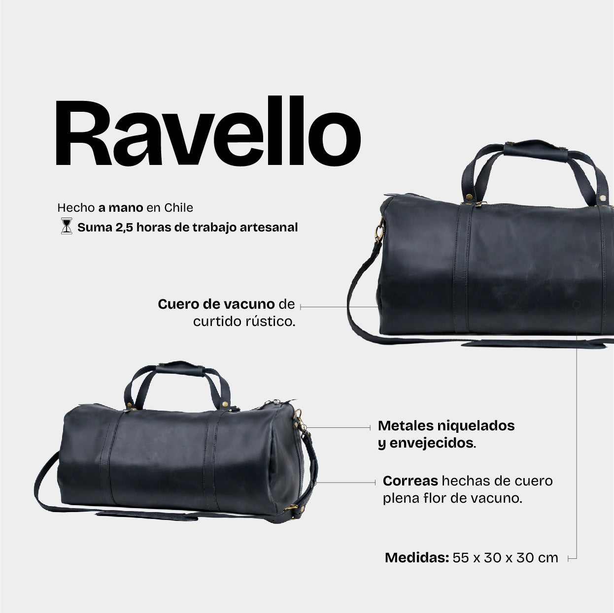 Bolso Ravello Negro - Trauko