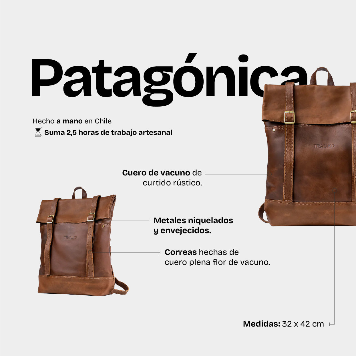 Mochila Patagónica Café