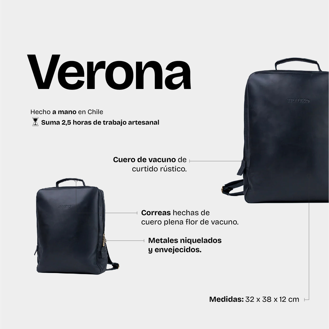 Mochila Verona Negro