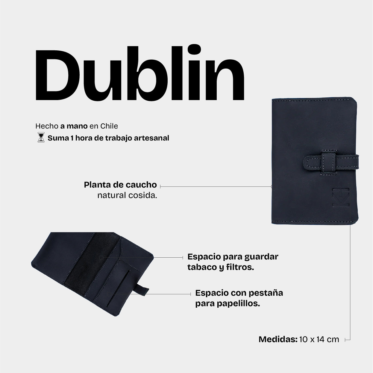 Tabaquera Dublin Negro