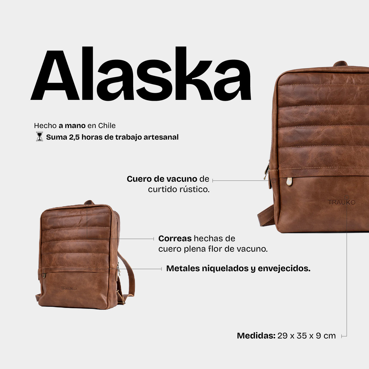 Mochila Alaska Café - Trauko