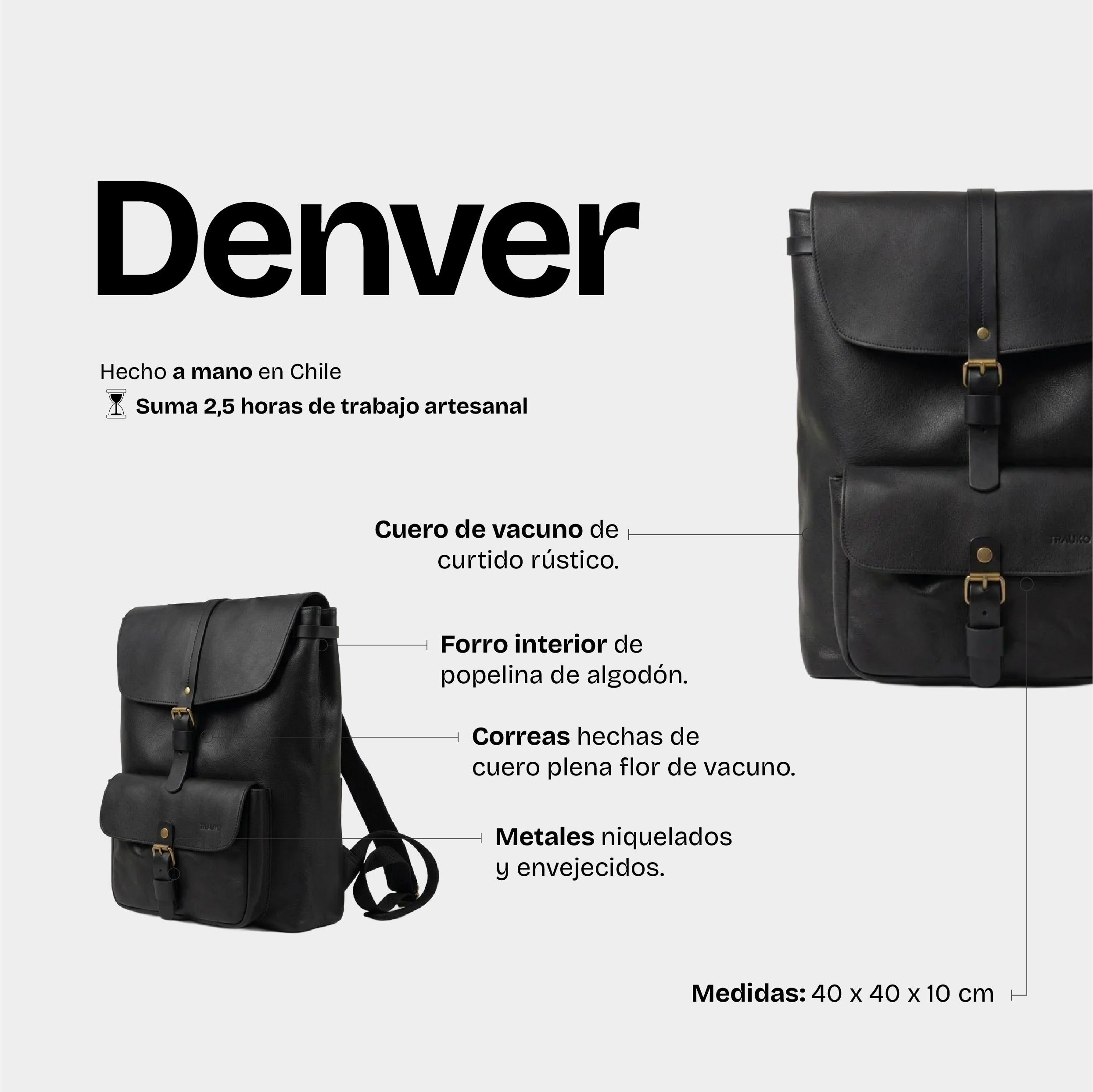 Mochila Denver Negro