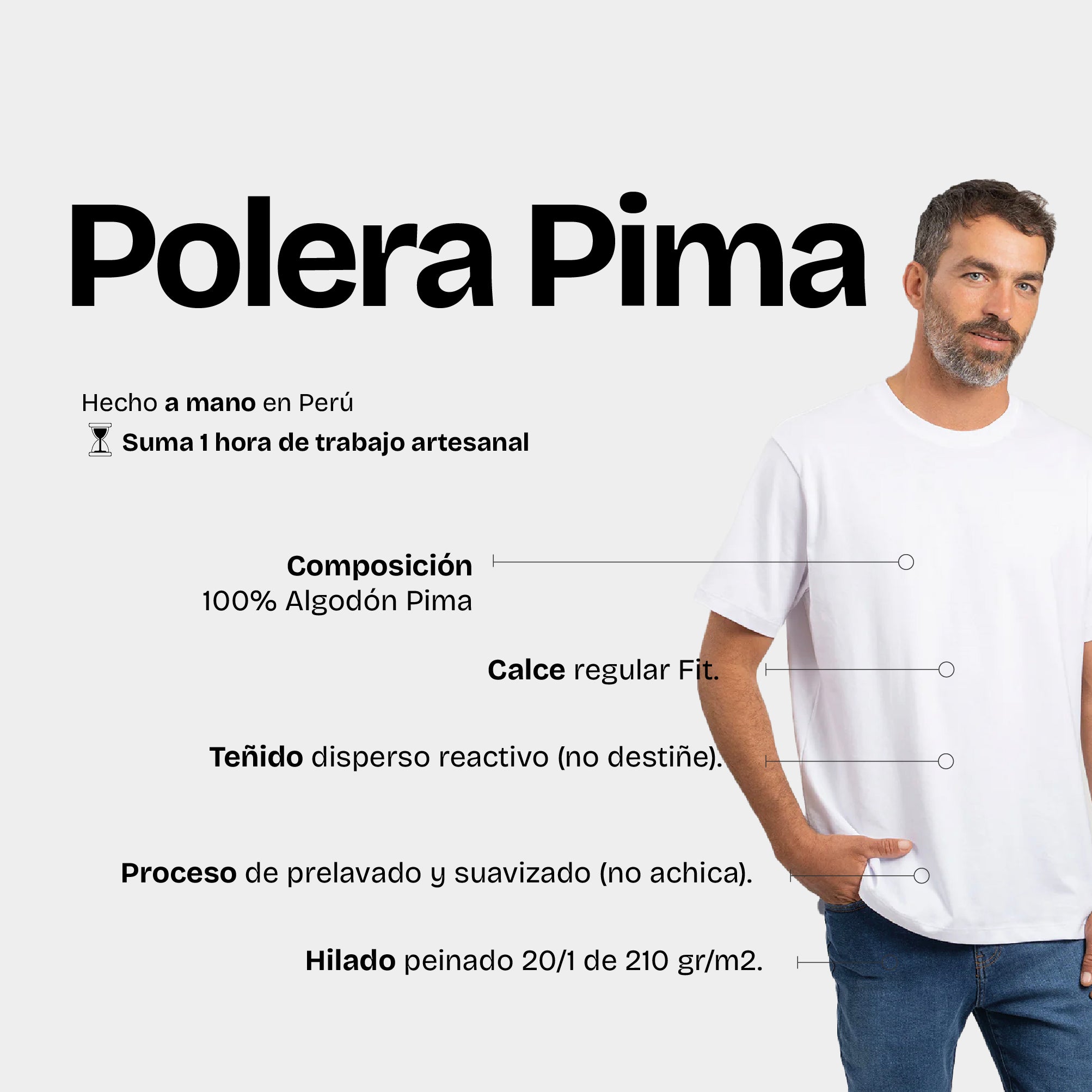 Polera Pima Blanco