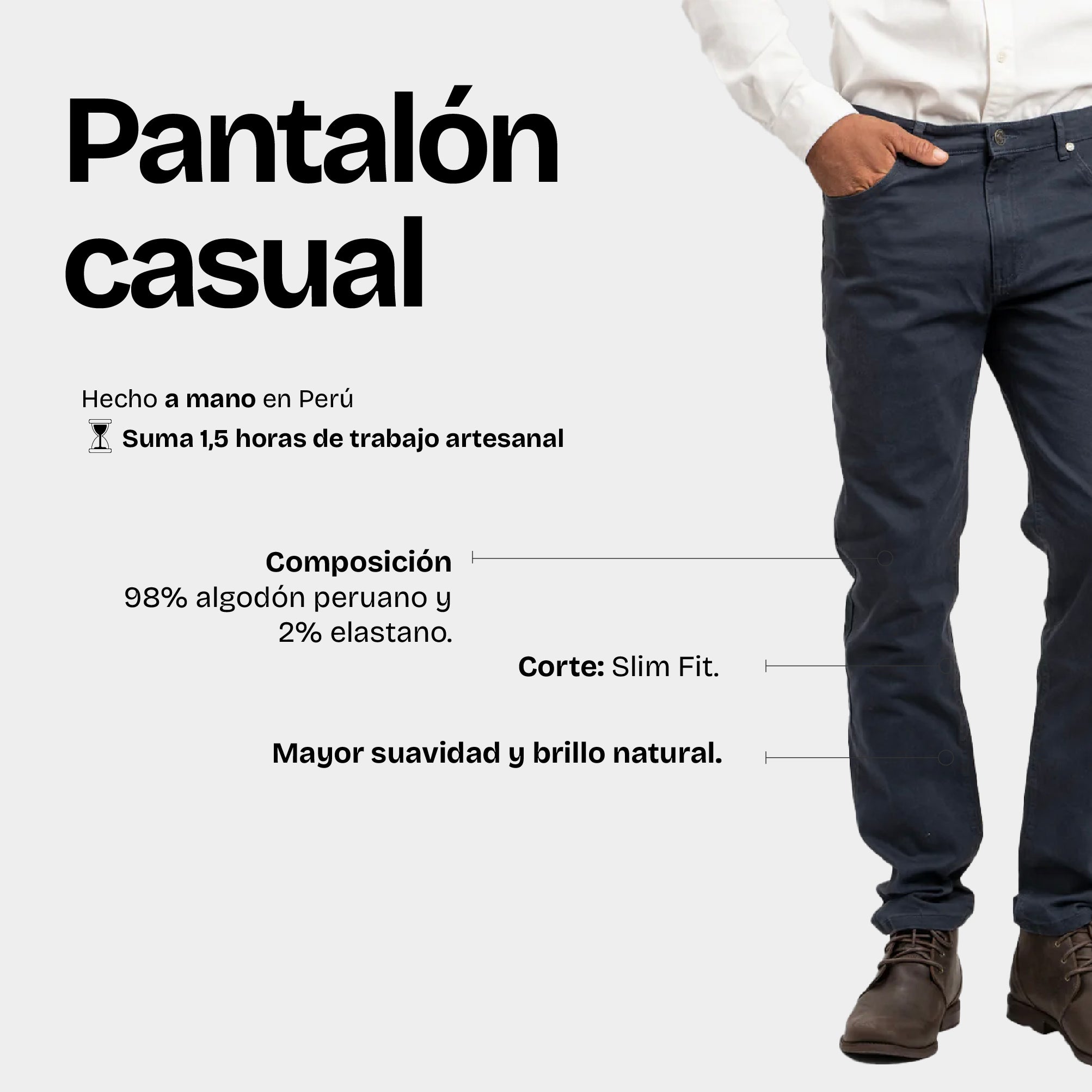 Pantalón Casual Navy